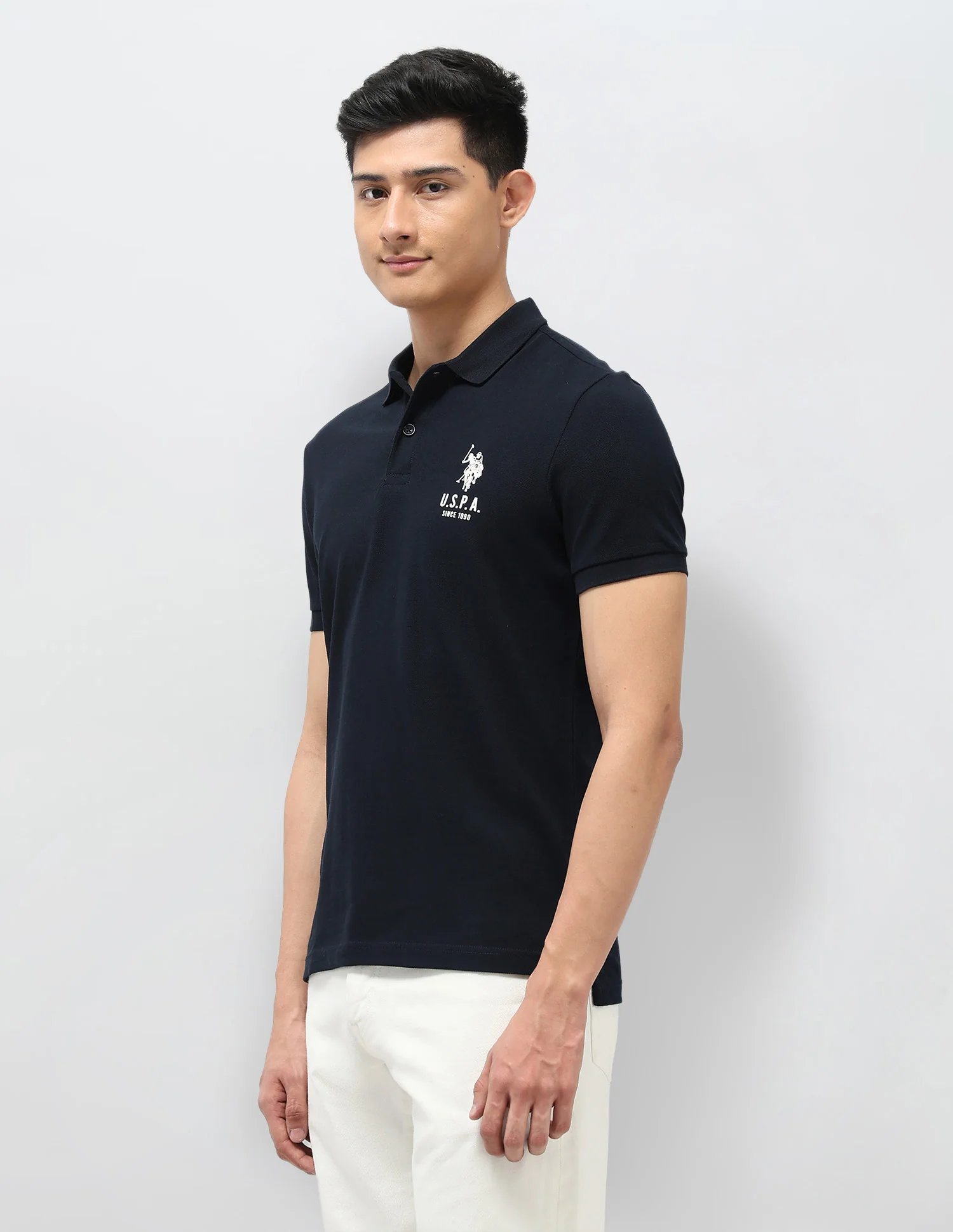 Pure Cotton Muscle Fit Polo Shirt - Image 4