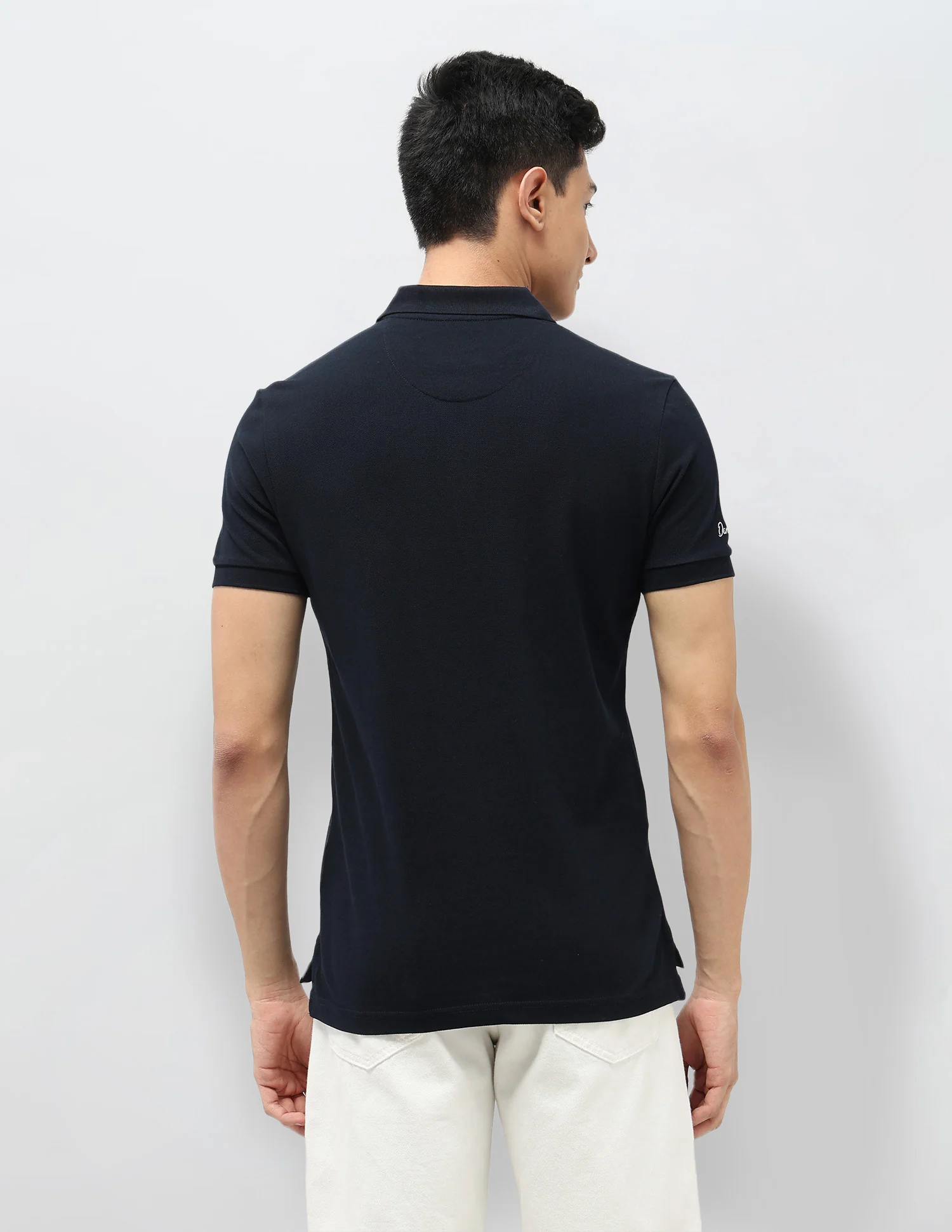Pure Cotton Muscle Fit Polo Shirt - Image 5