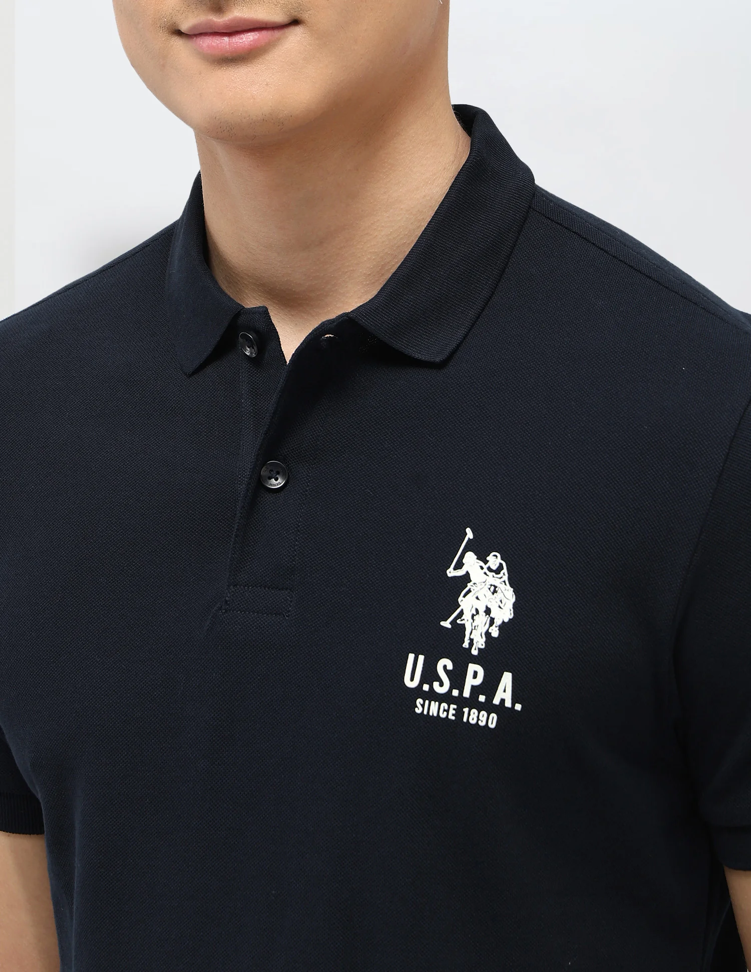 Pure Cotton Muscle Fit Polo Shirt - Image 7