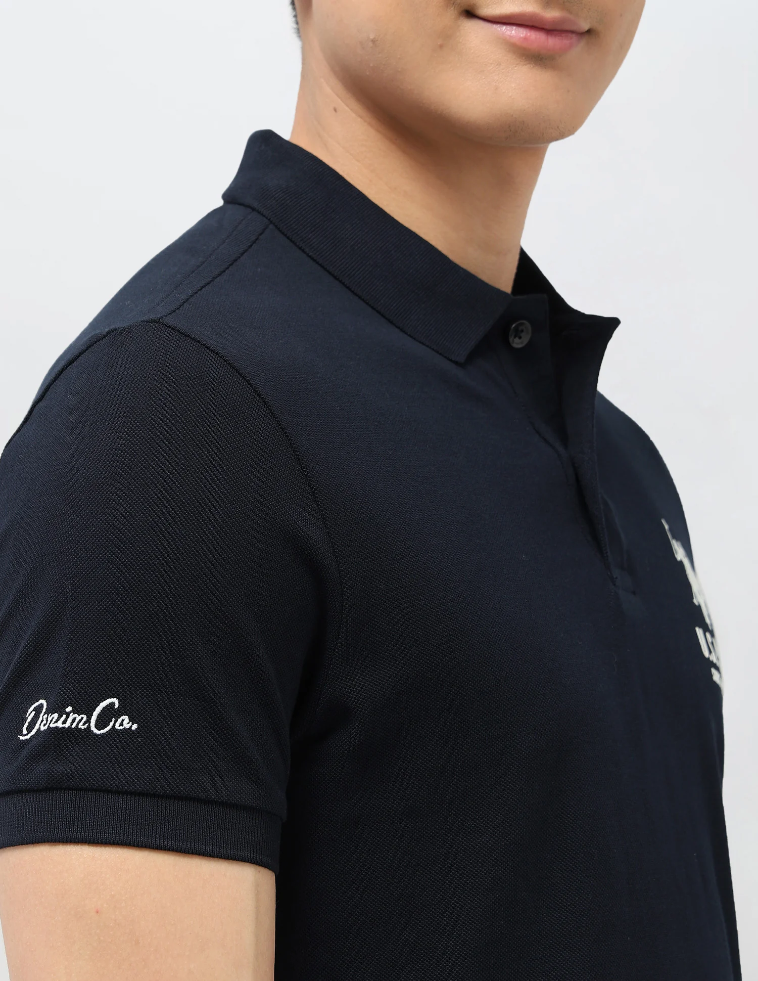 Pure Cotton Muscle Fit Polo Shirt - Image 8