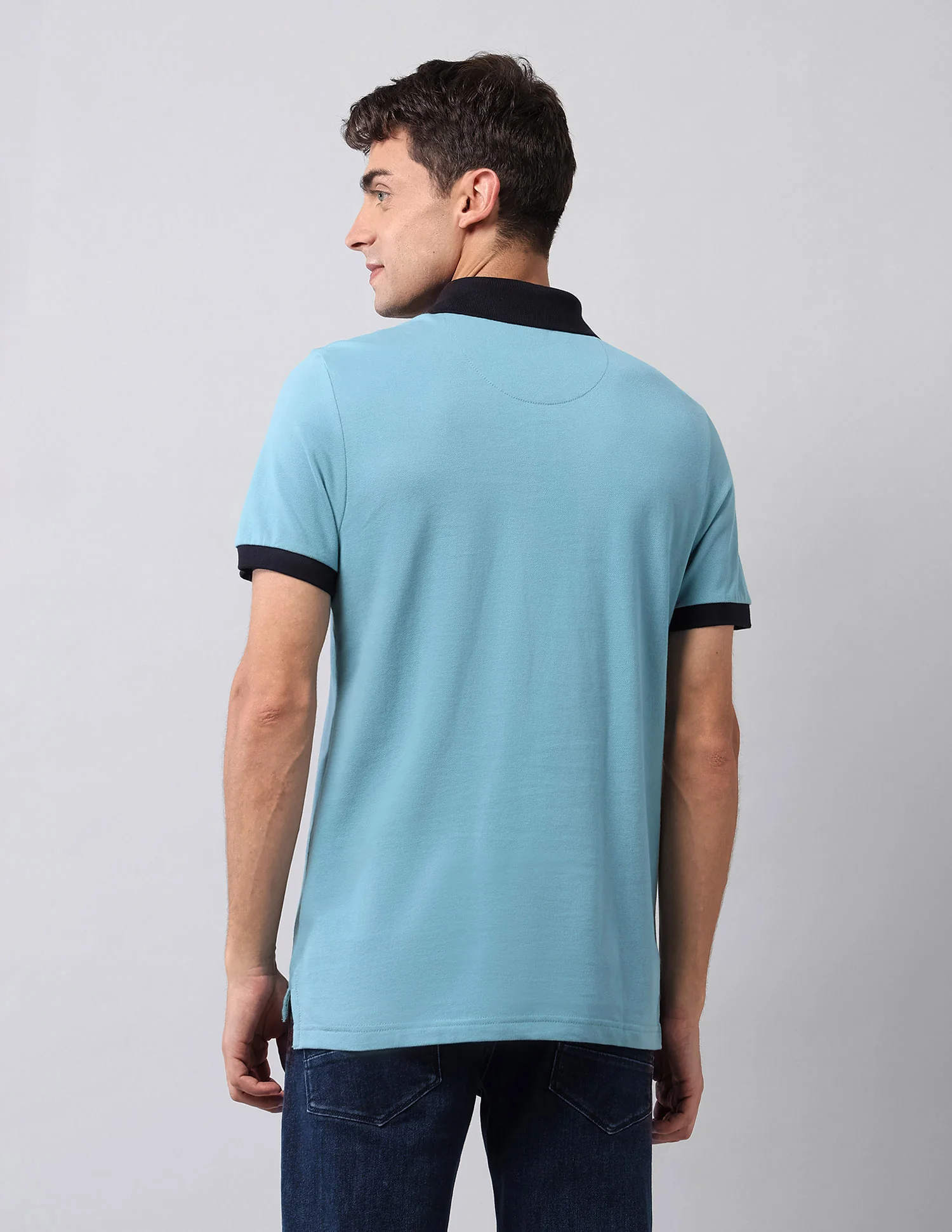 Pure Cotton Muscle Fit Polo Shirt - Image 5