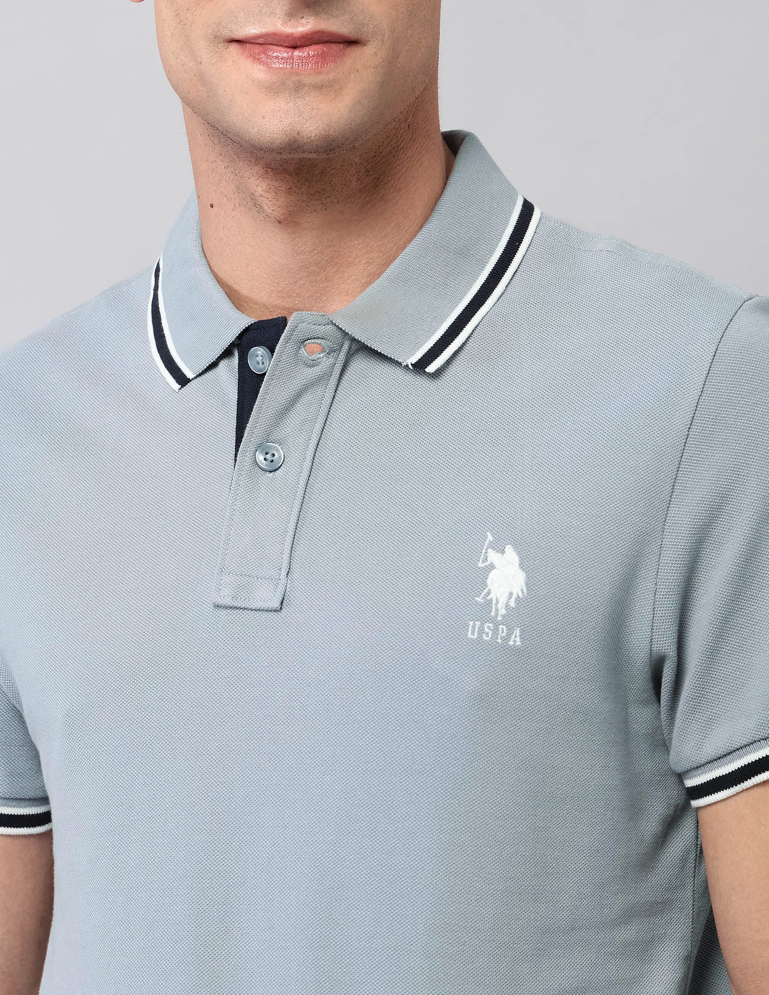 Pure Cotton Muscle Fit Polo Shirt - Image 7