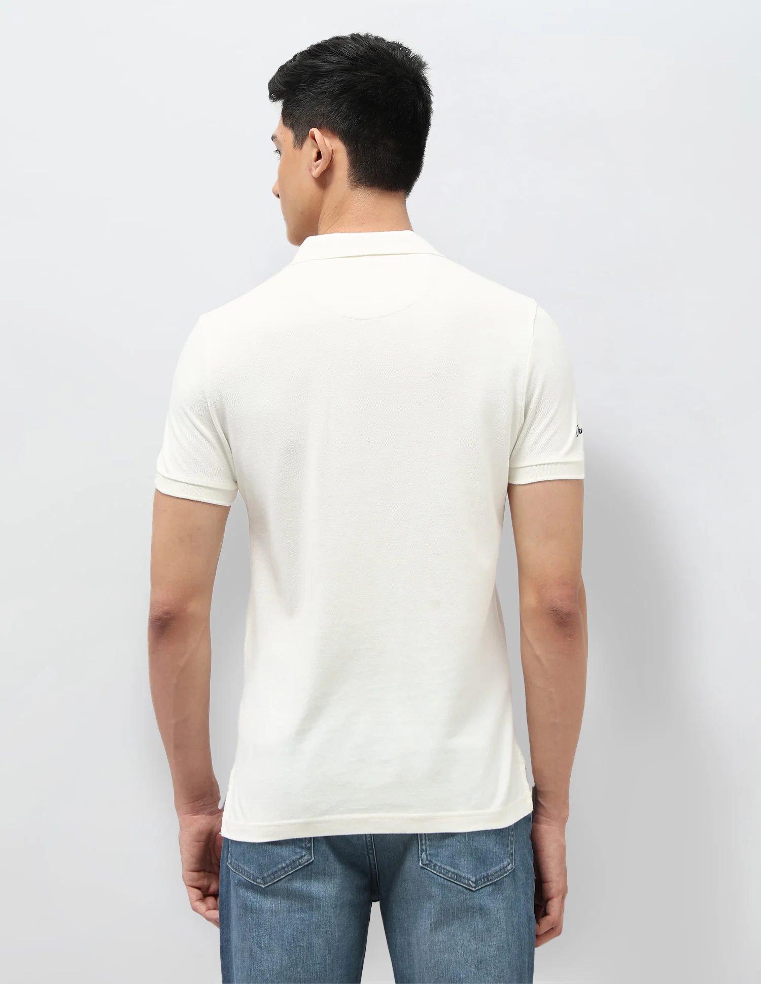 Pure Cotton Muscle Fit Polo Shirt - Image 5