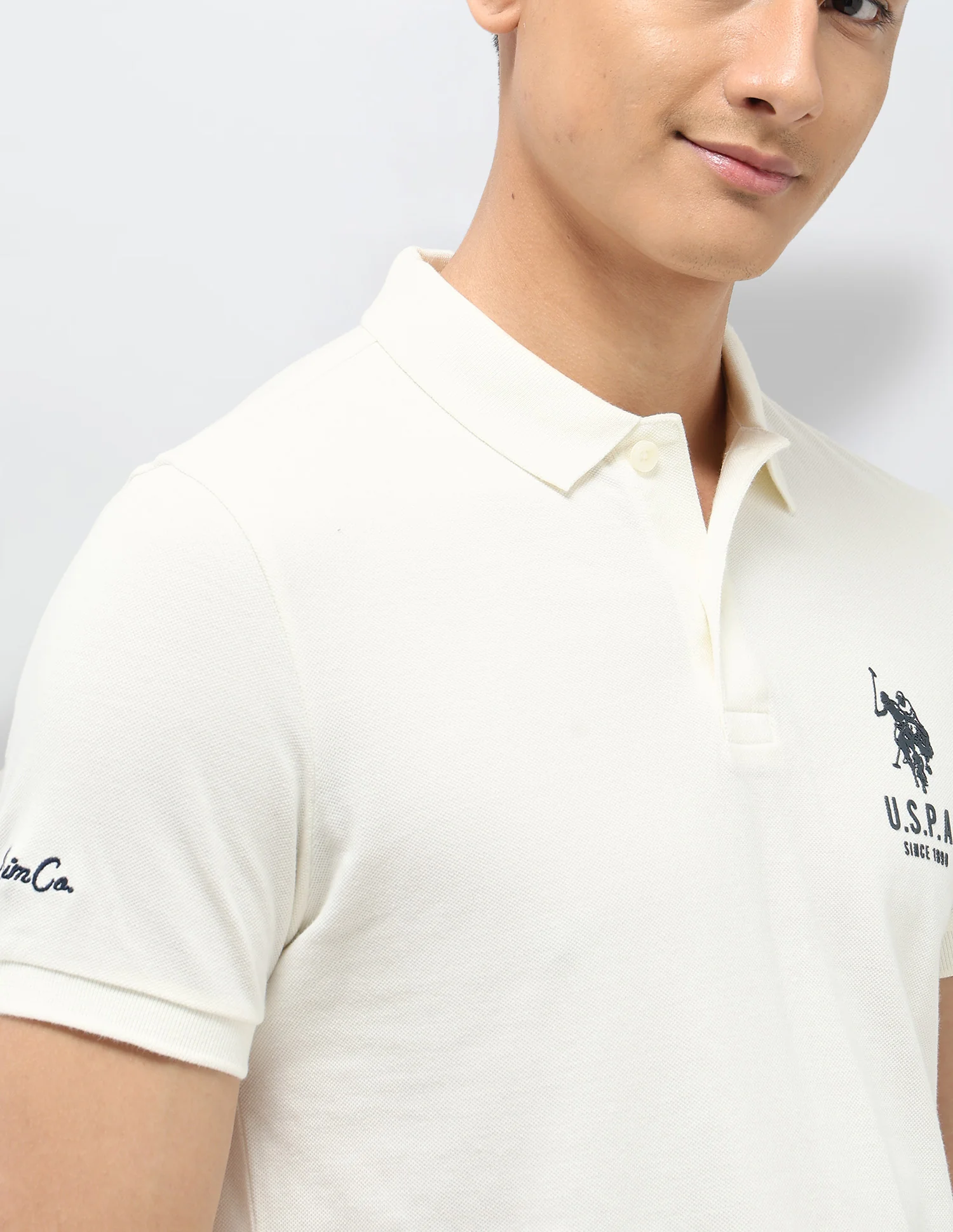 Pure Cotton Muscle Fit Polo Shirt - Image 7
