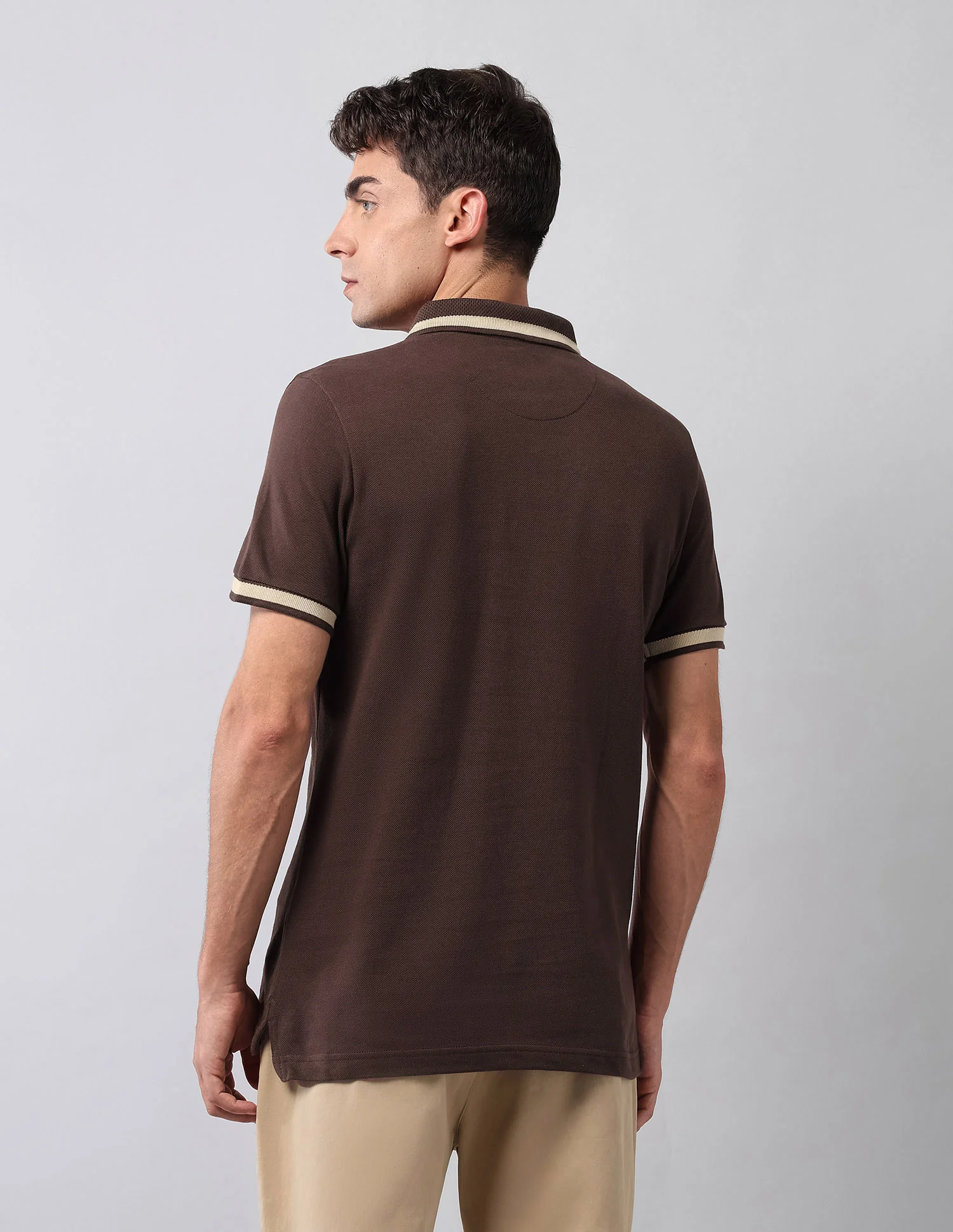Pure Cotton Muscle Fit Polo Shirt - Image 5