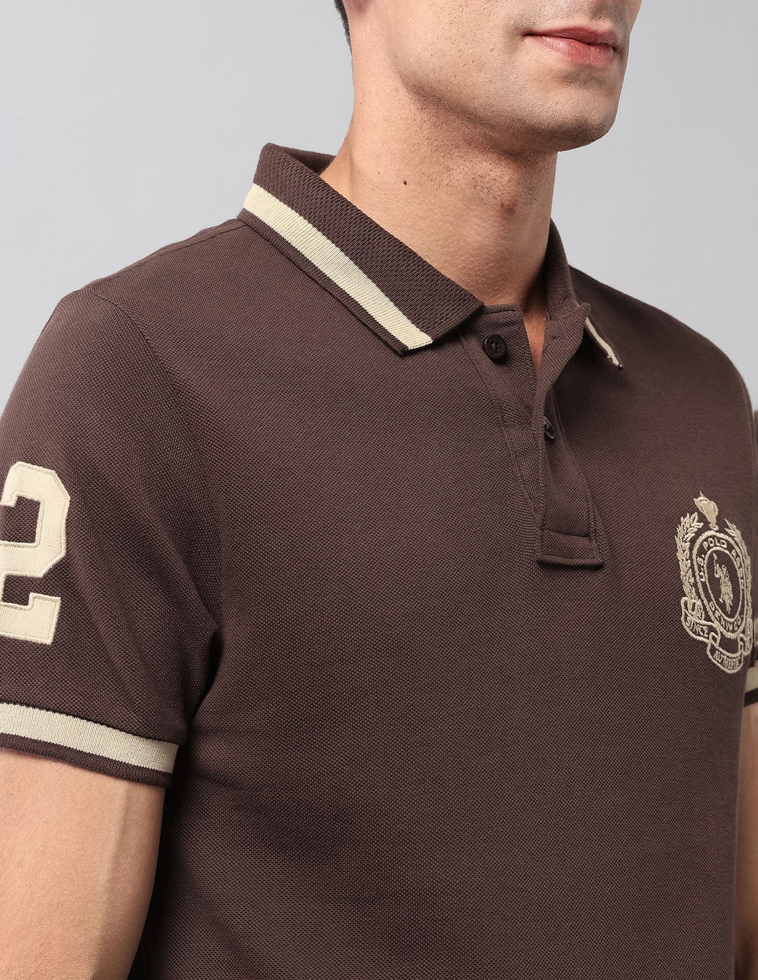 Pure Cotton Muscle Fit Polo Shirt - Image 8