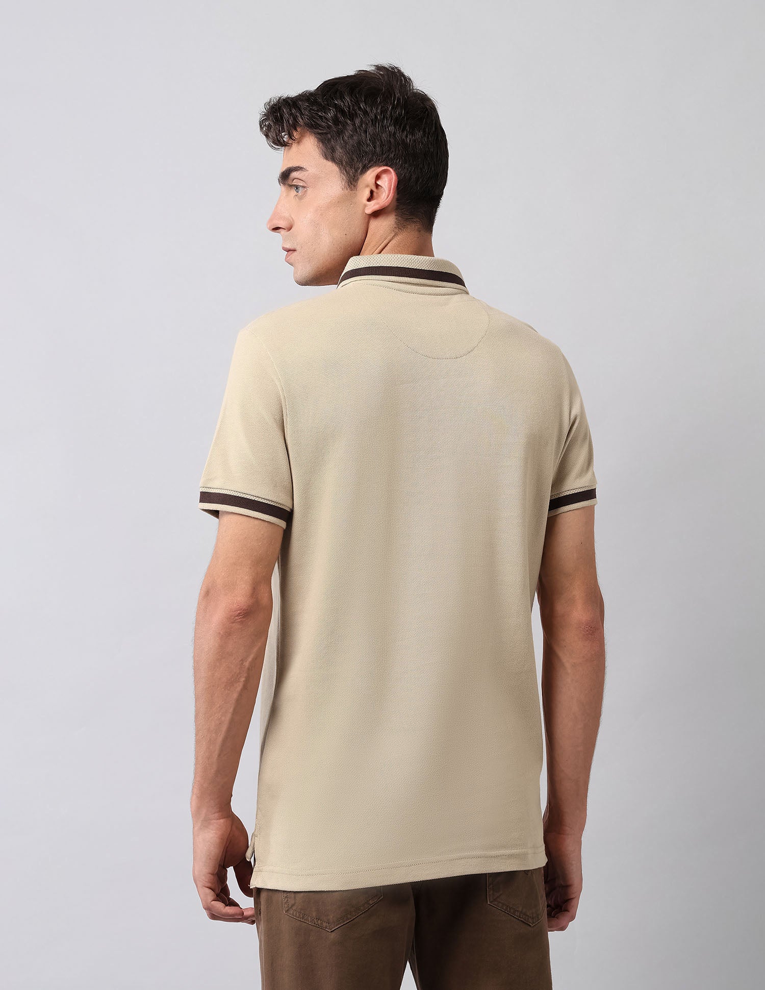 Pure Cotton Muscle Fit Polo Shirt - Image 5