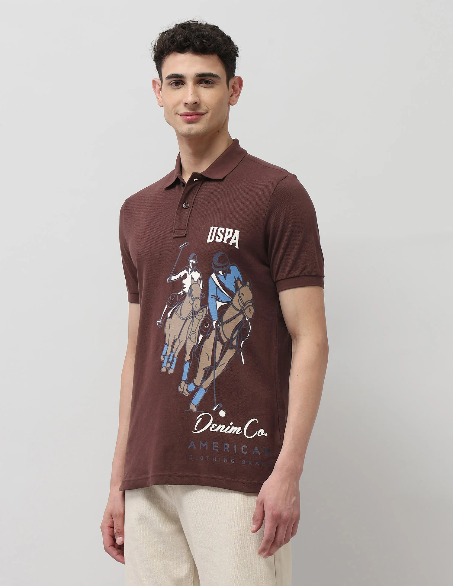 Pure Cotton Muscle Fit Polo Shirt - Image 4