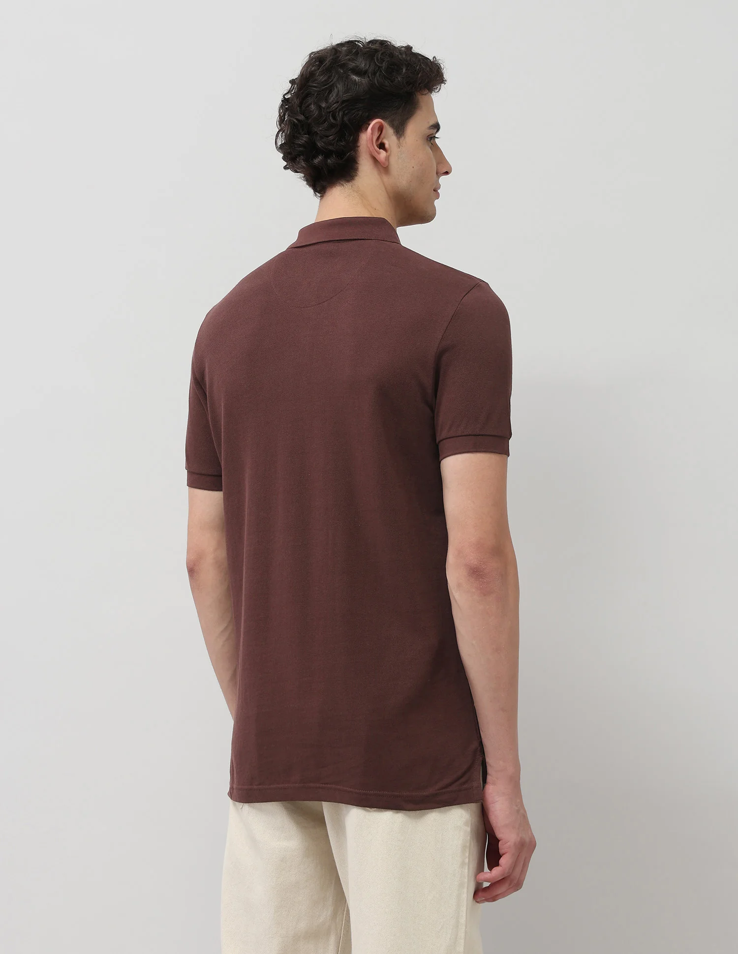 Pure Cotton Muscle Fit Polo Shirt - Image 5