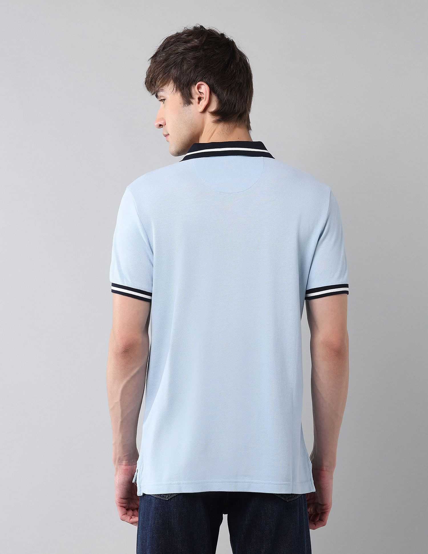 Pure Cotton Muscle Fit Polo Shirt - Image 5