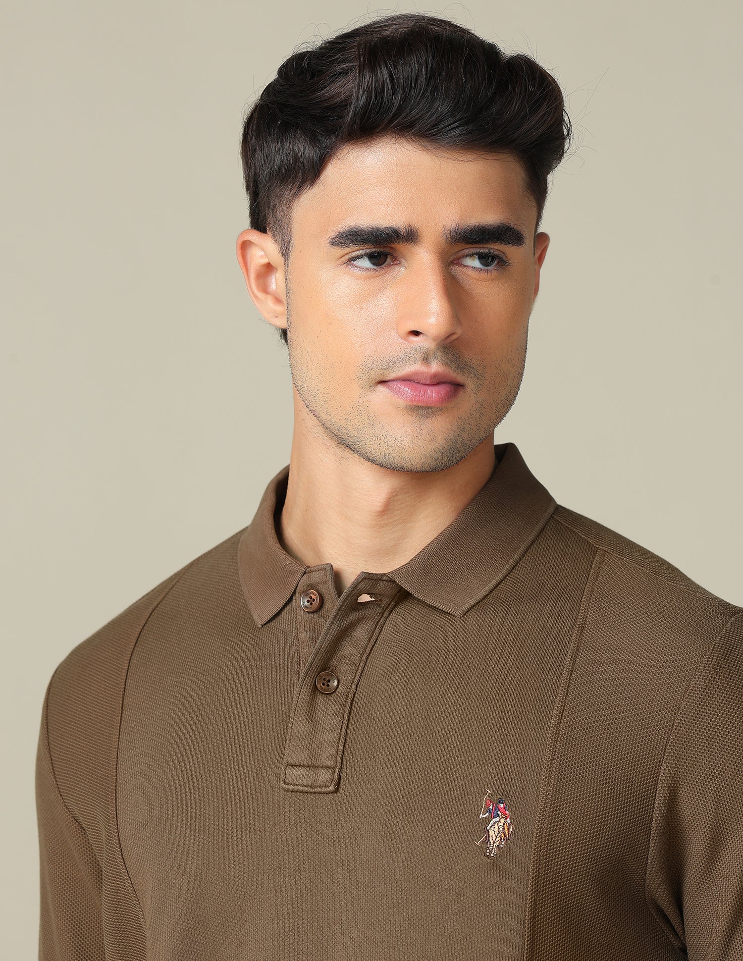 Pure Cotton Muscle Fit Polo Shirt - Image 7