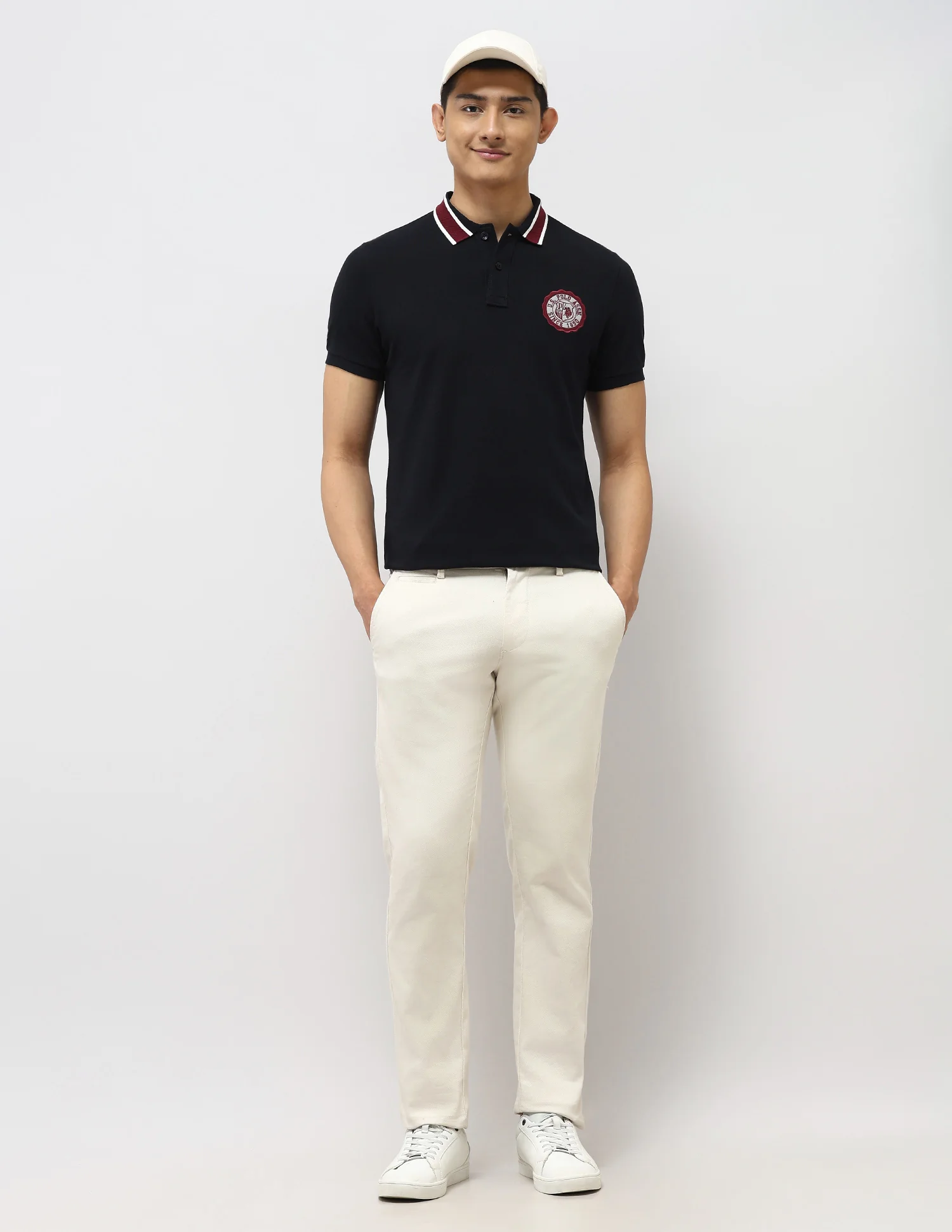 Pure Cotton Muscle Fit Polo Shirt - Image 3