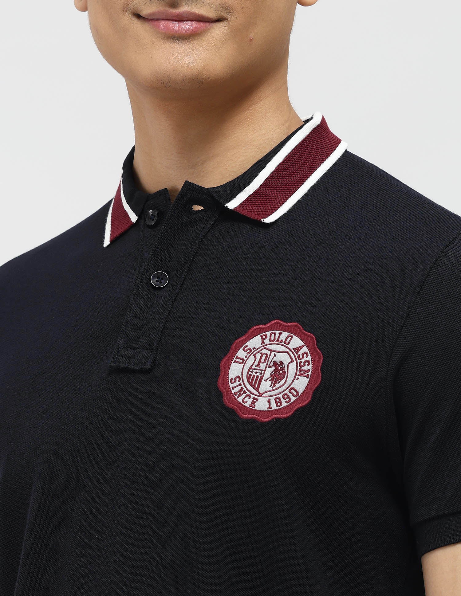 Pure Cotton Muscle Fit Polo Shirt - Image 7