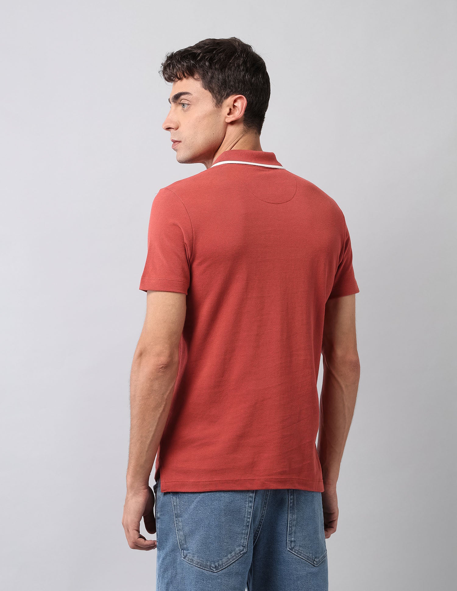 Pure Cotton Muscle Fit Polo Shirt - Image 5
