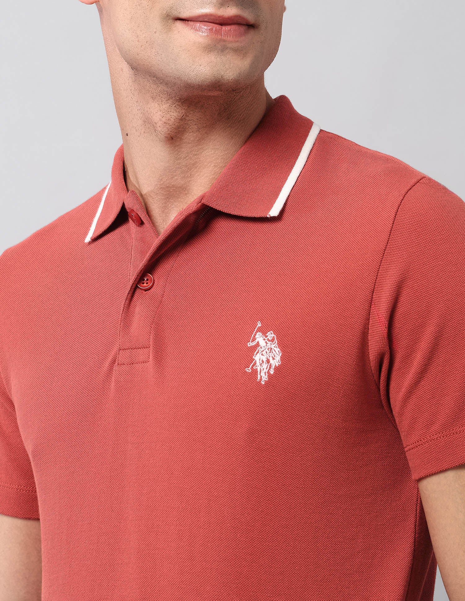 Pure Cotton Muscle Fit Polo Shirt - Image 7