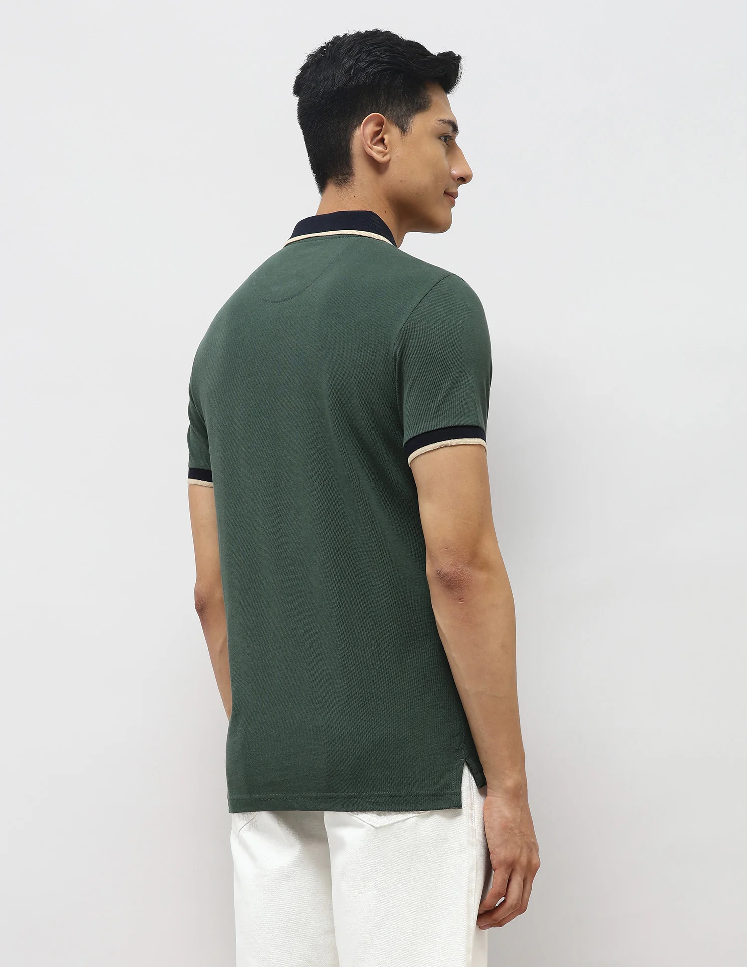Pure Cotton Muscle Fit Polo Shirt - Image 5
