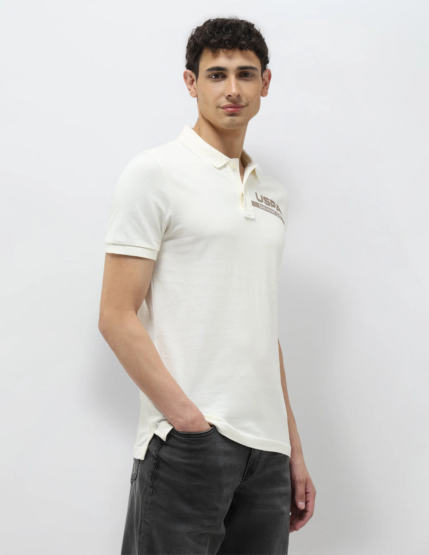 Pure Cotton Muscle Fit Polo Shirt - Image 4