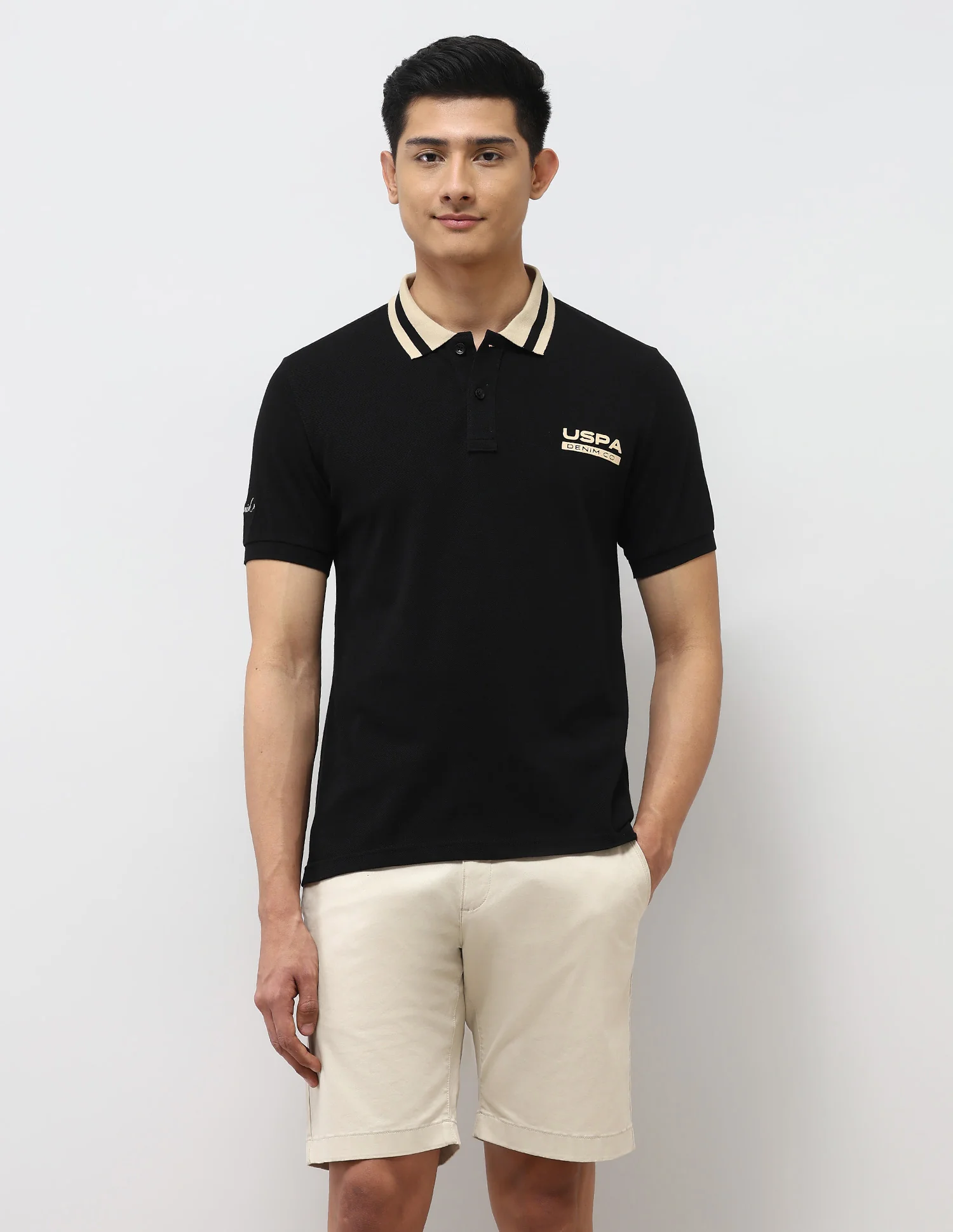 Pure Cotton Muscle Fit Polo Shirt - Image 6