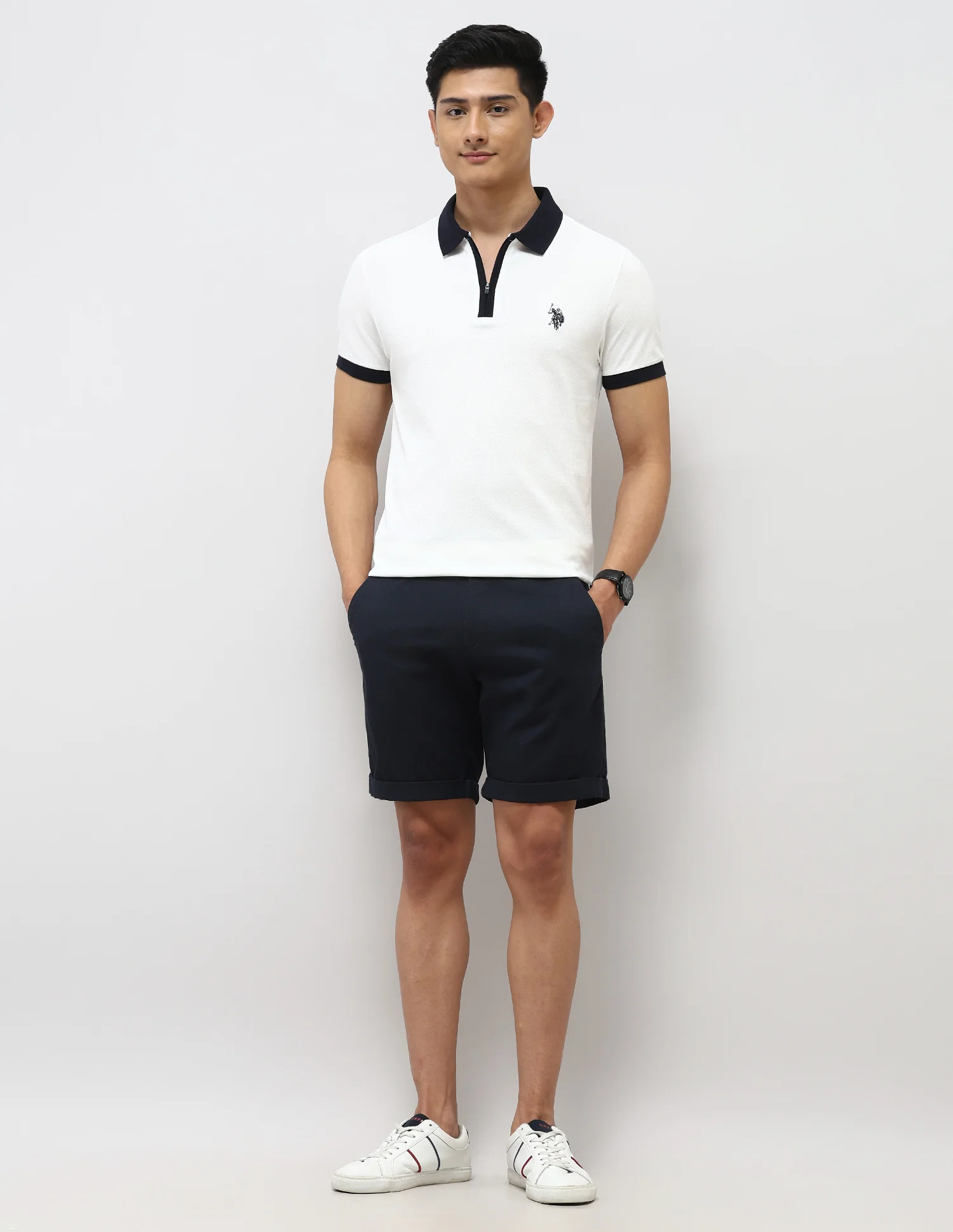 Pure Cotton Muscle Fit Polo Shirt - Image 3