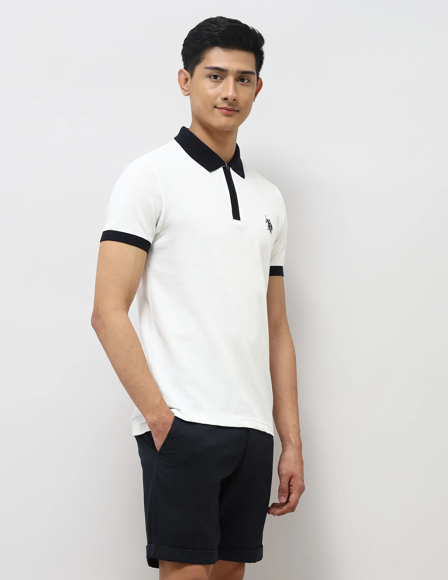 Pure Cotton Muscle Fit Polo Shirt - Image 4