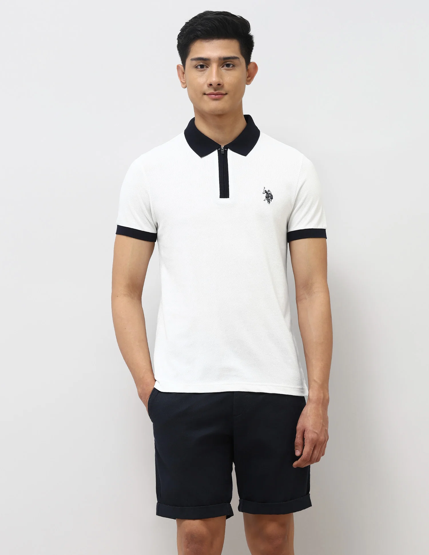 Pure Cotton Muscle Fit Polo Shirt - Image 6