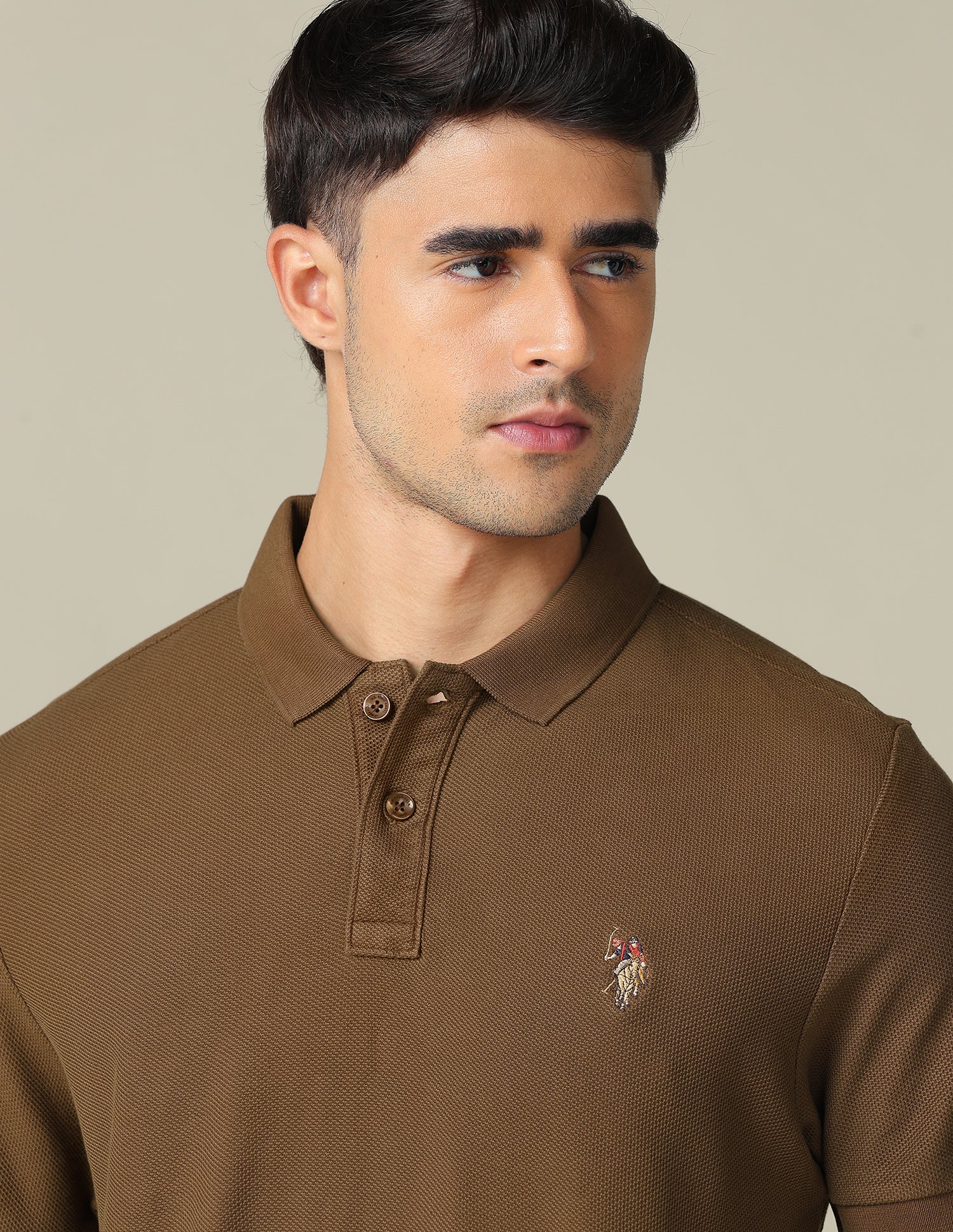 Pure Cotton Muscle Fit Polo Shirt - Image 7