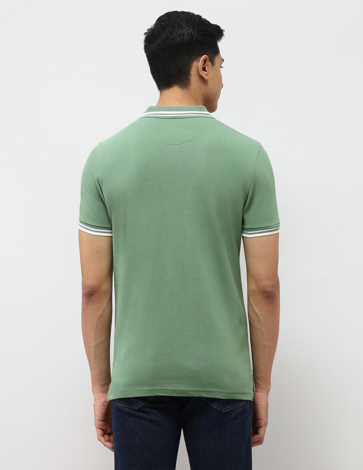 Pure Cotton Muscle Fit Polo Shirt - Image 5
