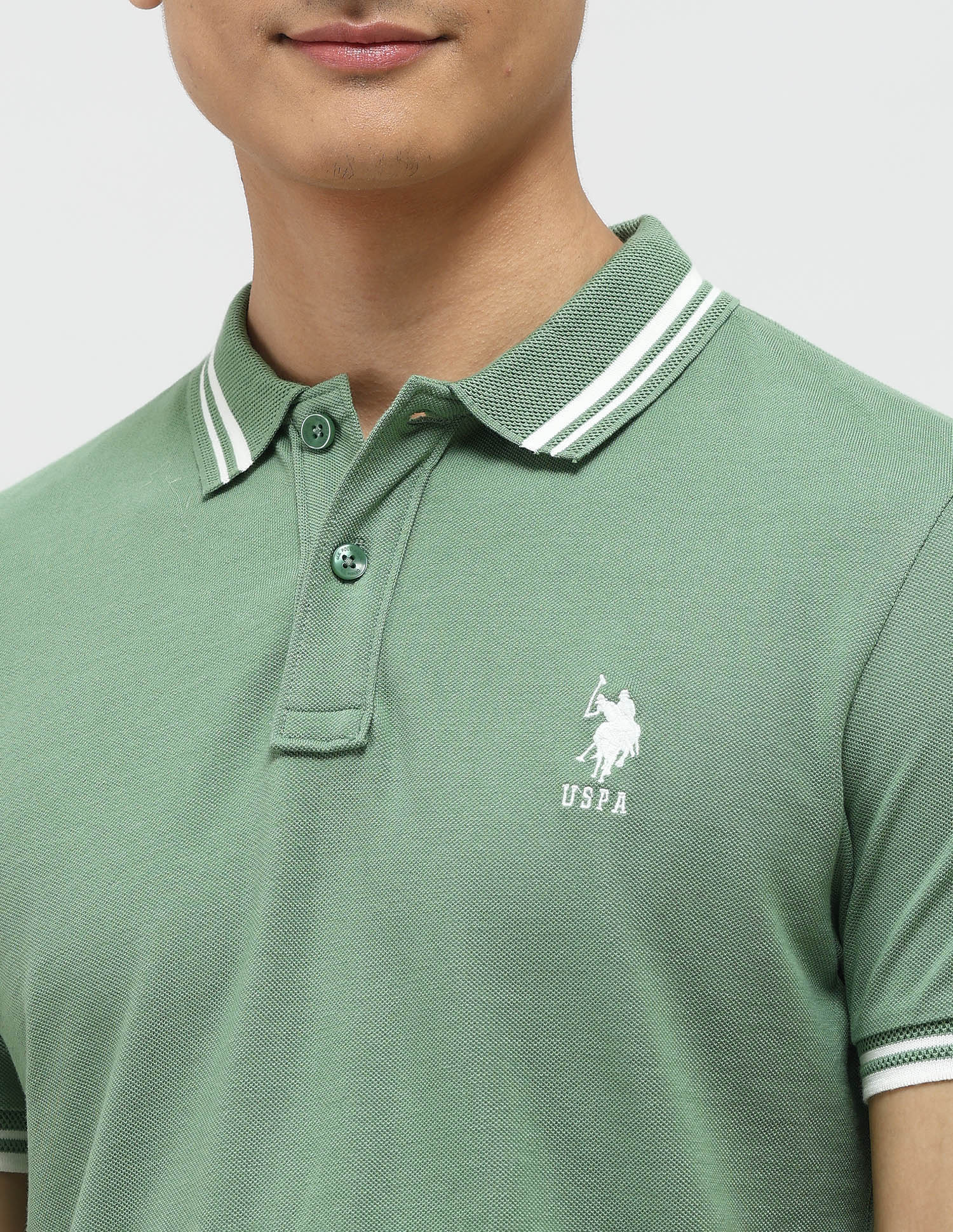 Pure Cotton Muscle Fit Polo Shirt - Image 7