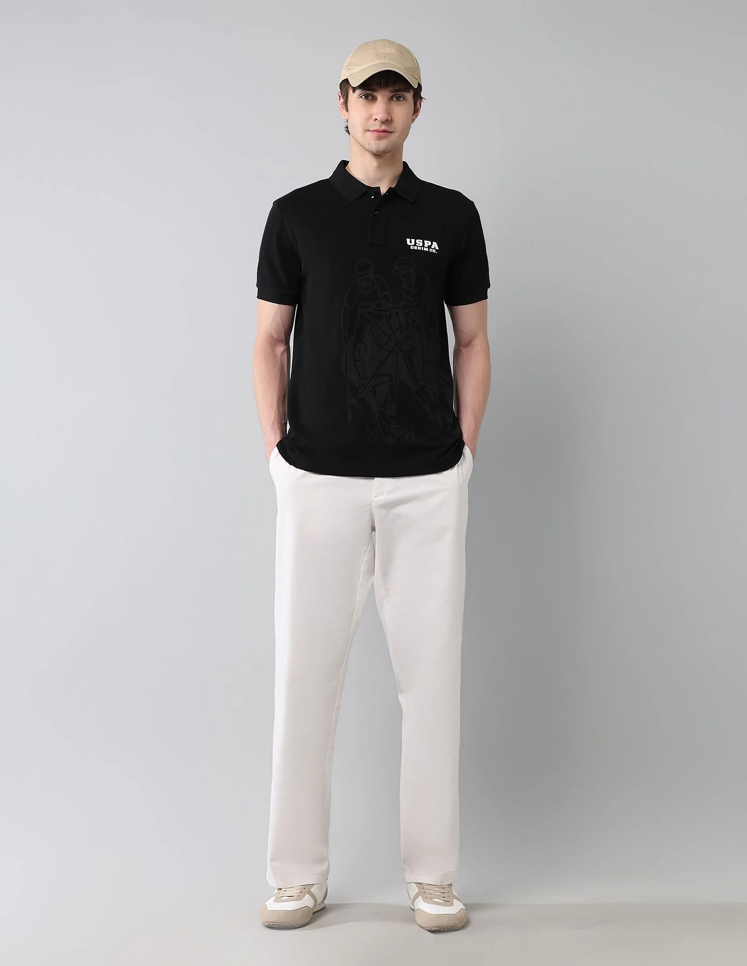 Pure Cotton Muscle Fit Polo Shirt - Image 3