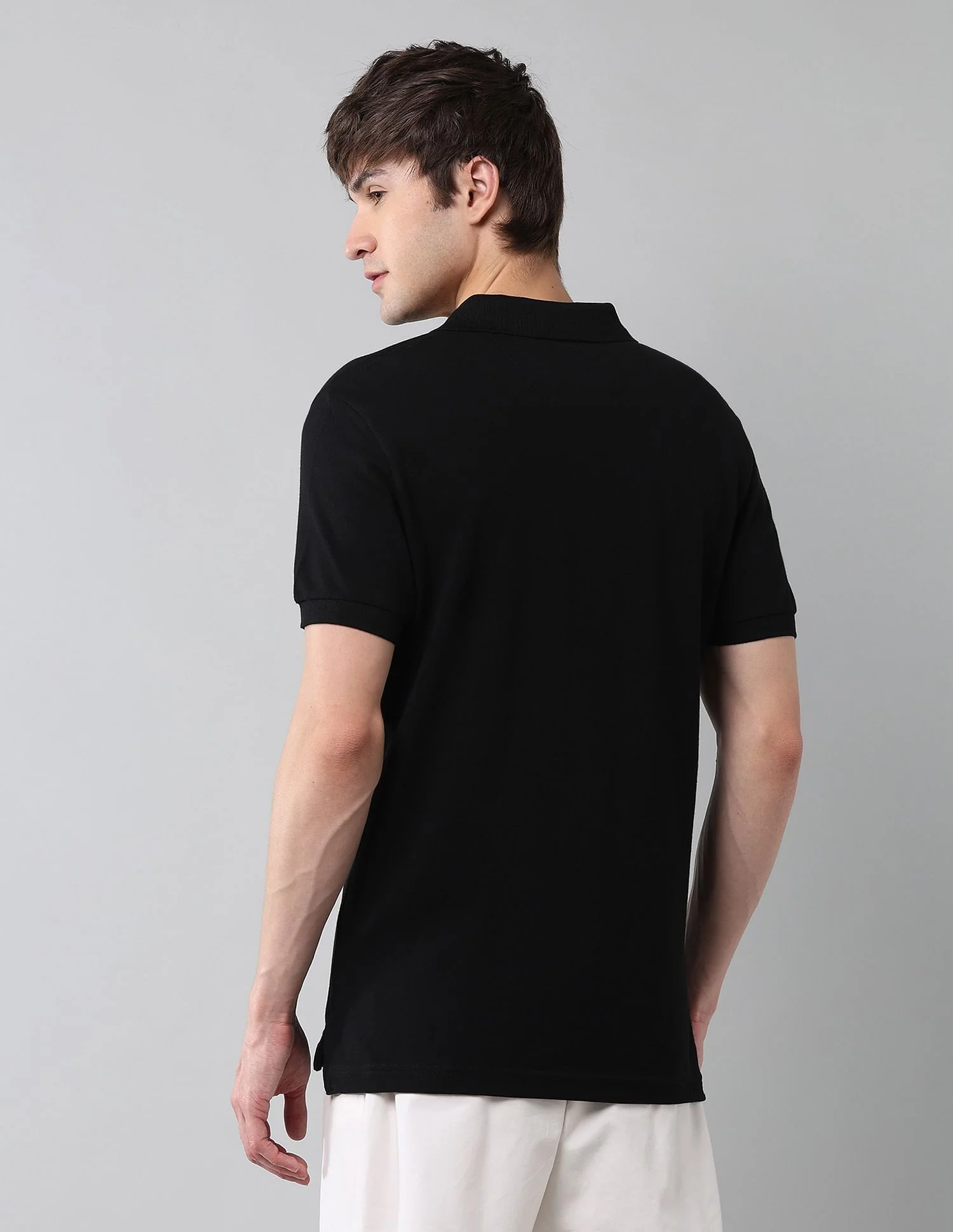 Pure Cotton Muscle Fit Polo Shirt - Image 5