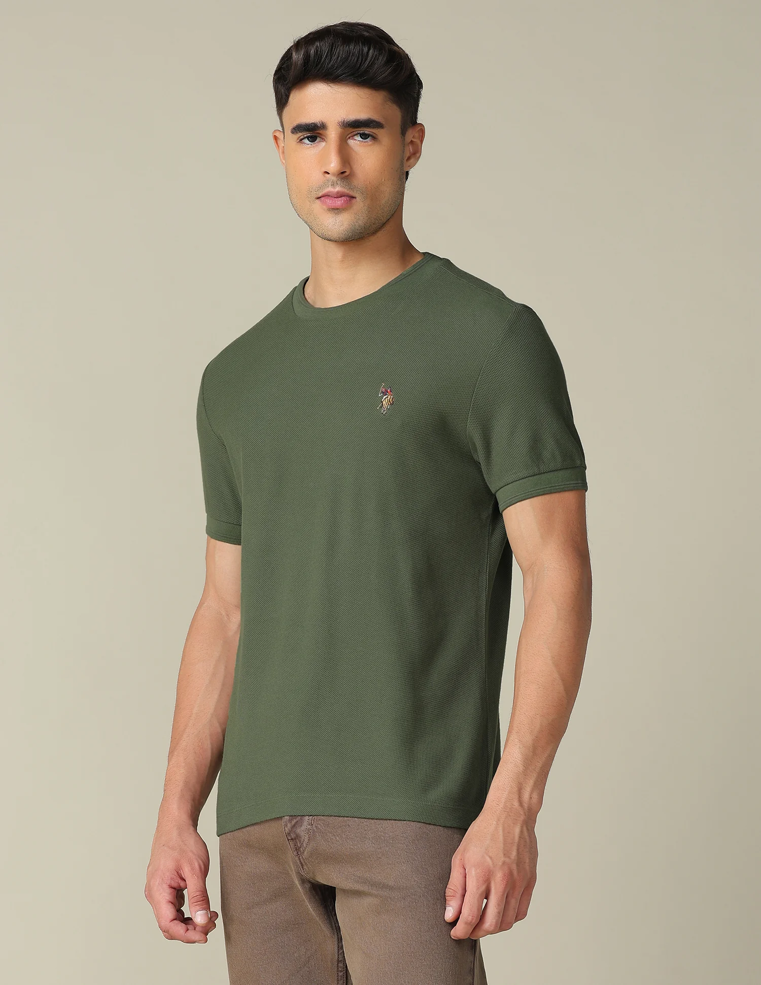 Pure Cotton Muscle Fit T- Shirt - Image 4