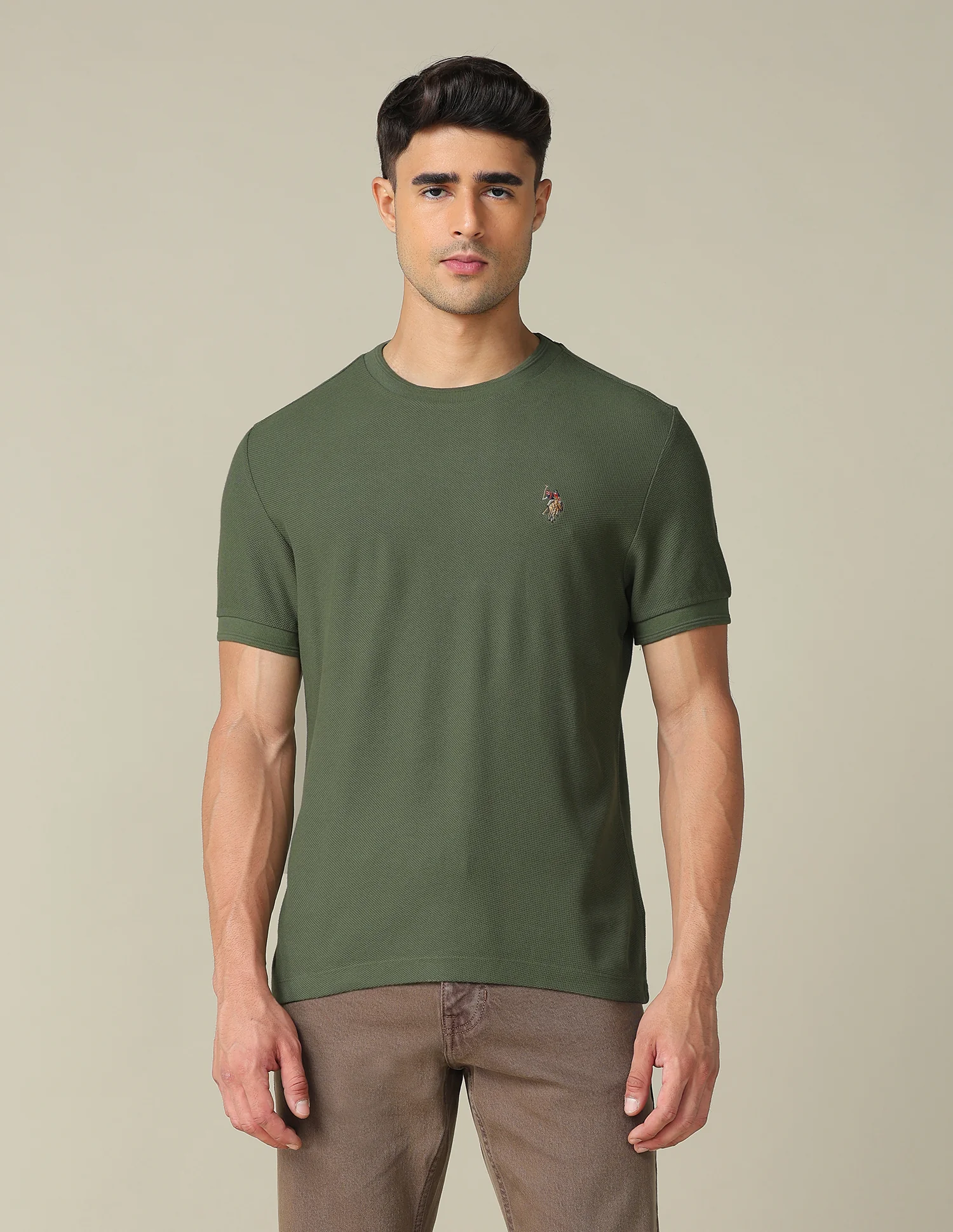 Pure Cotton Muscle Fit T- Shirt - Image 6
