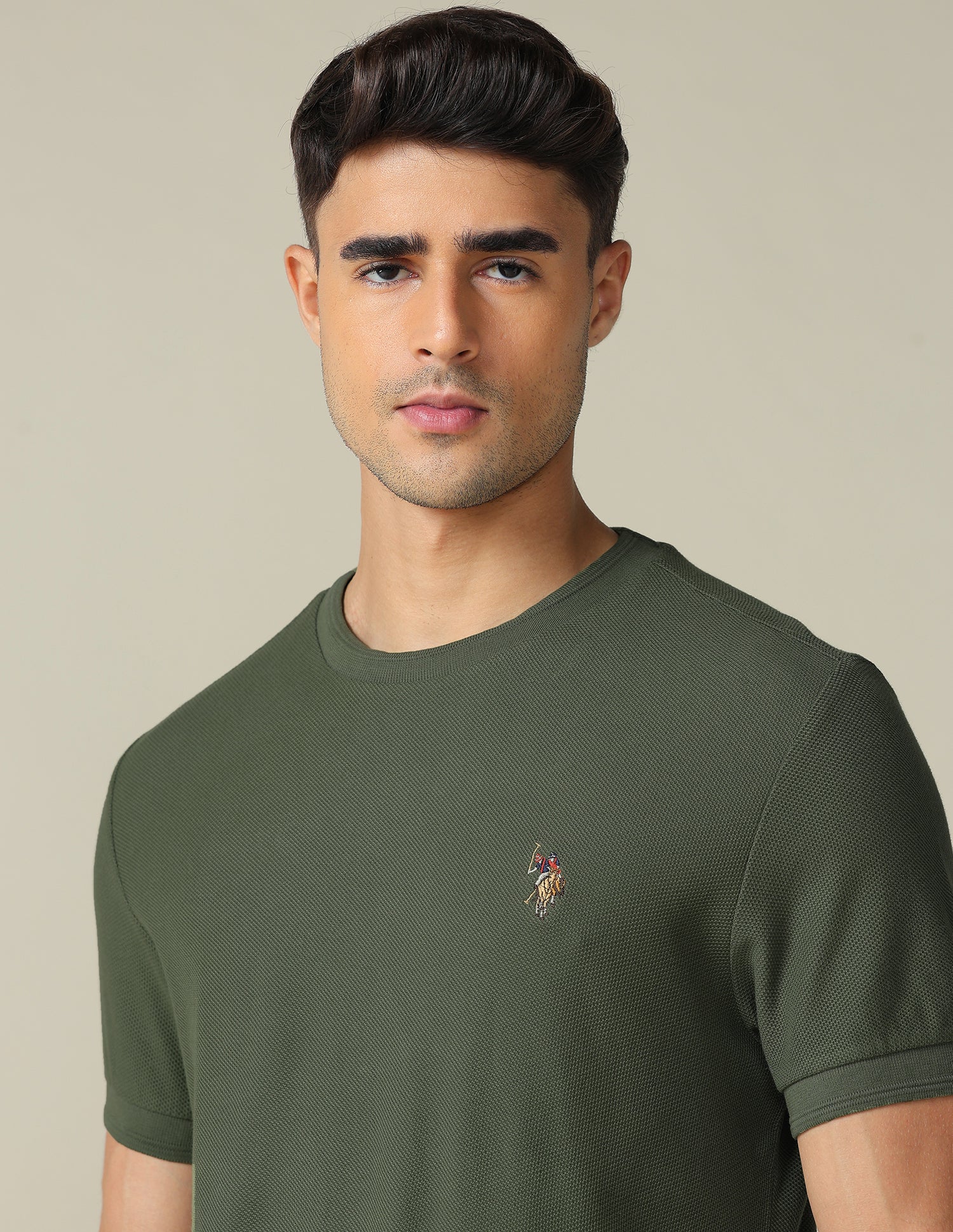 Pure Cotton Muscle Fit T- Shirt - Image 7