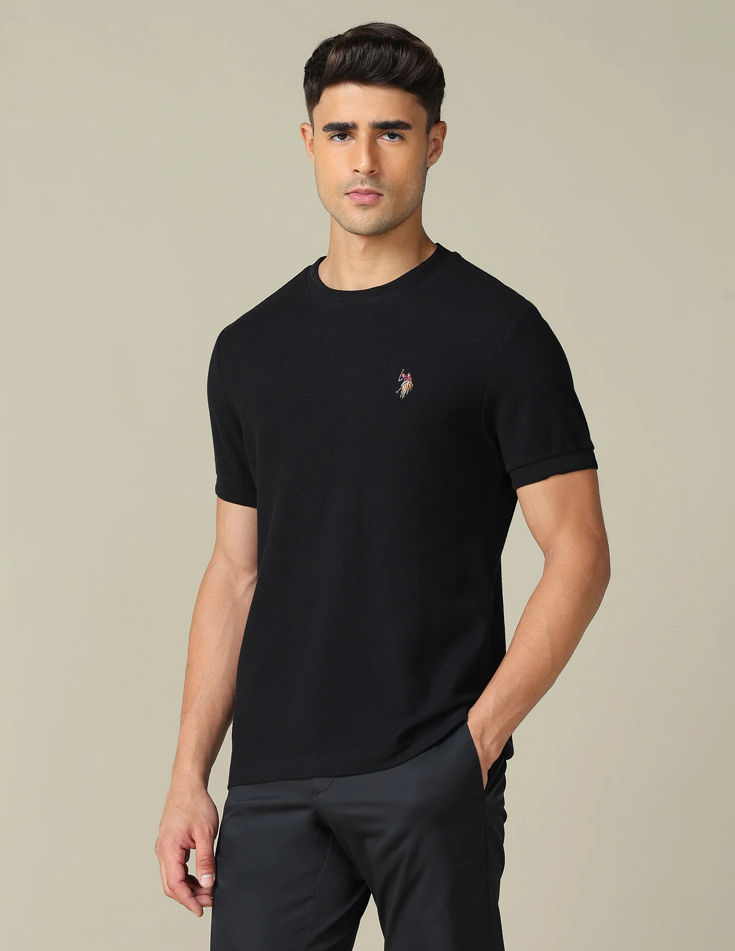 Pure Cotton Muscle Fit T- Shirt - Image 4