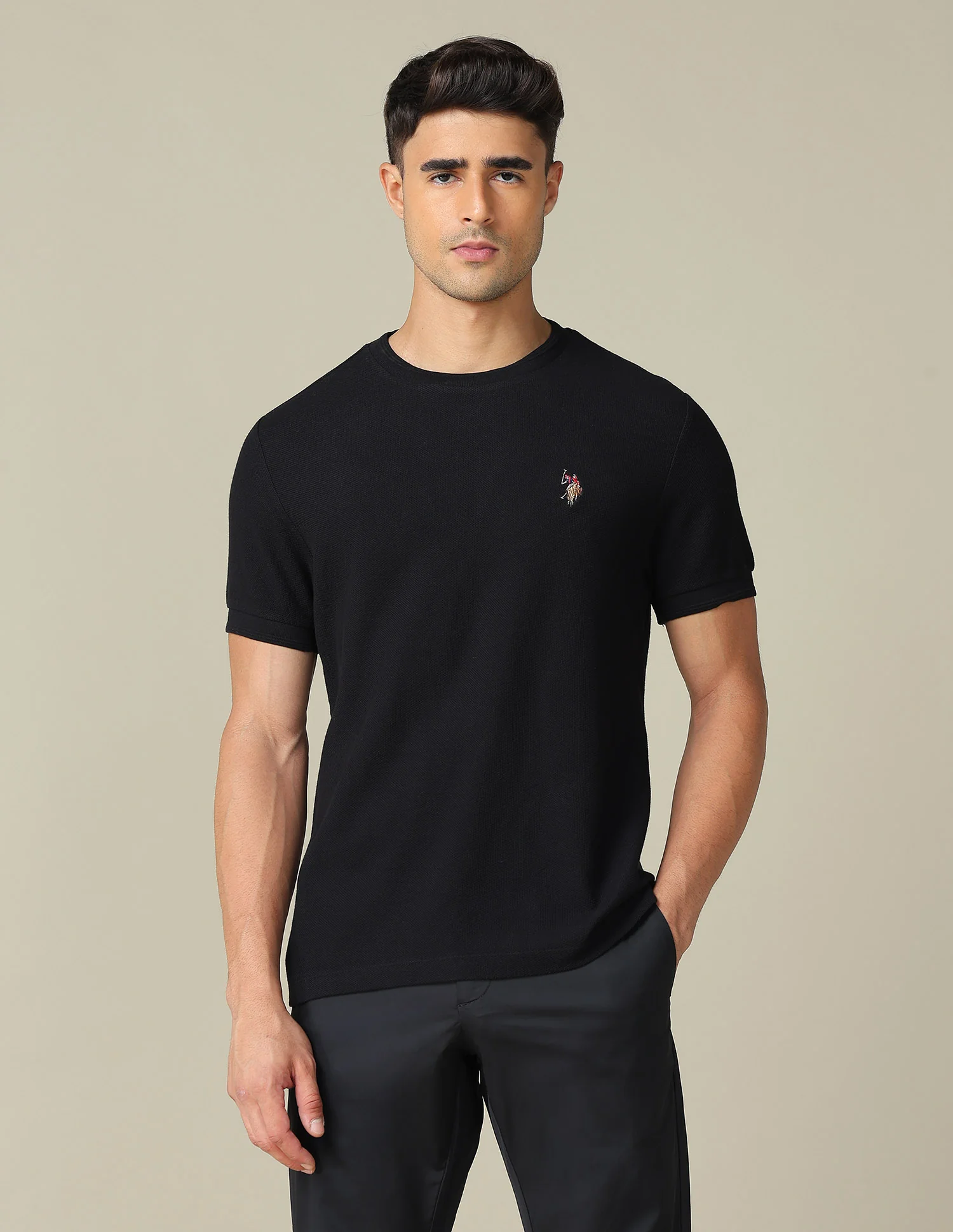 Pure Cotton Muscle Fit T- Shirt - Image 6