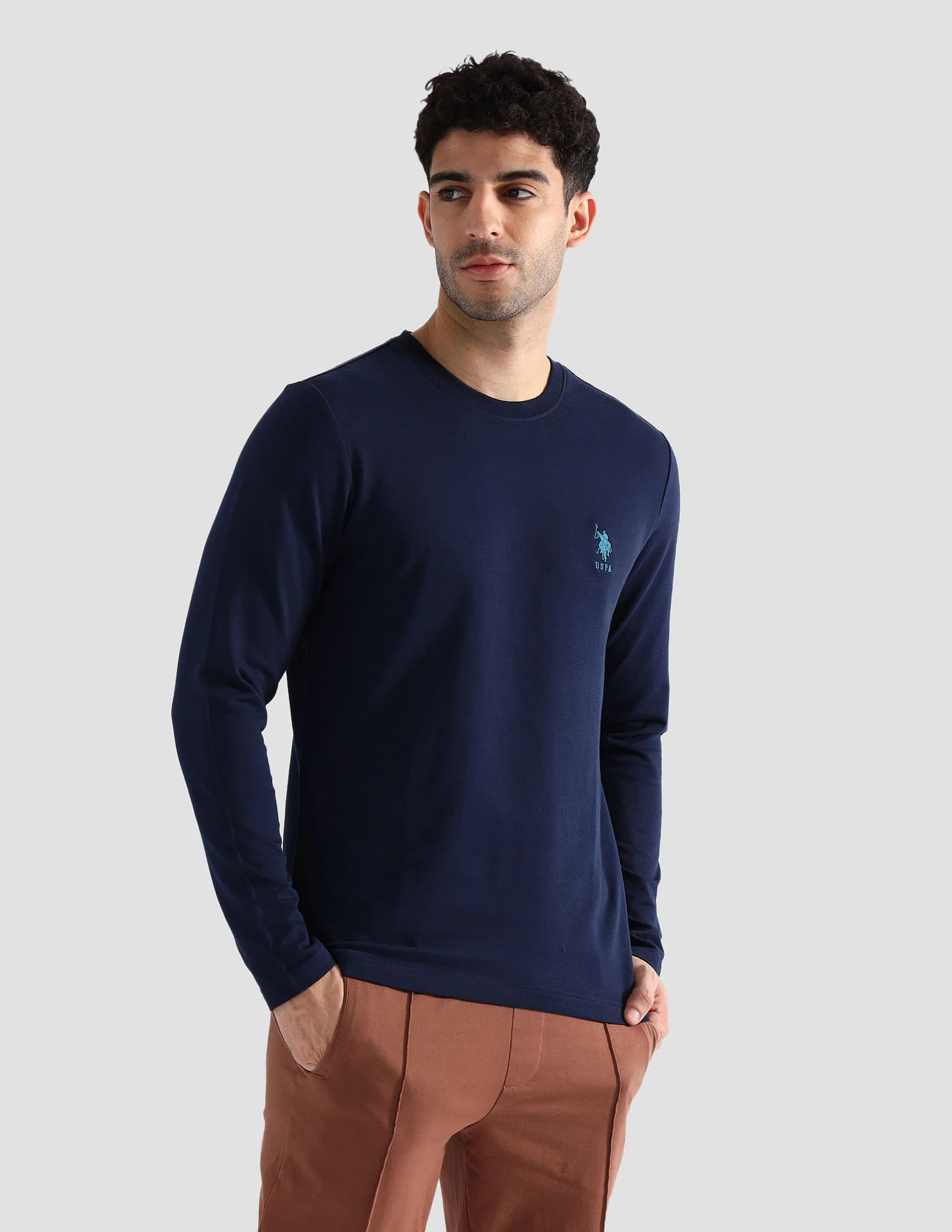 Round Neck Pure Cotton Lounge T-Shirt - Image 4