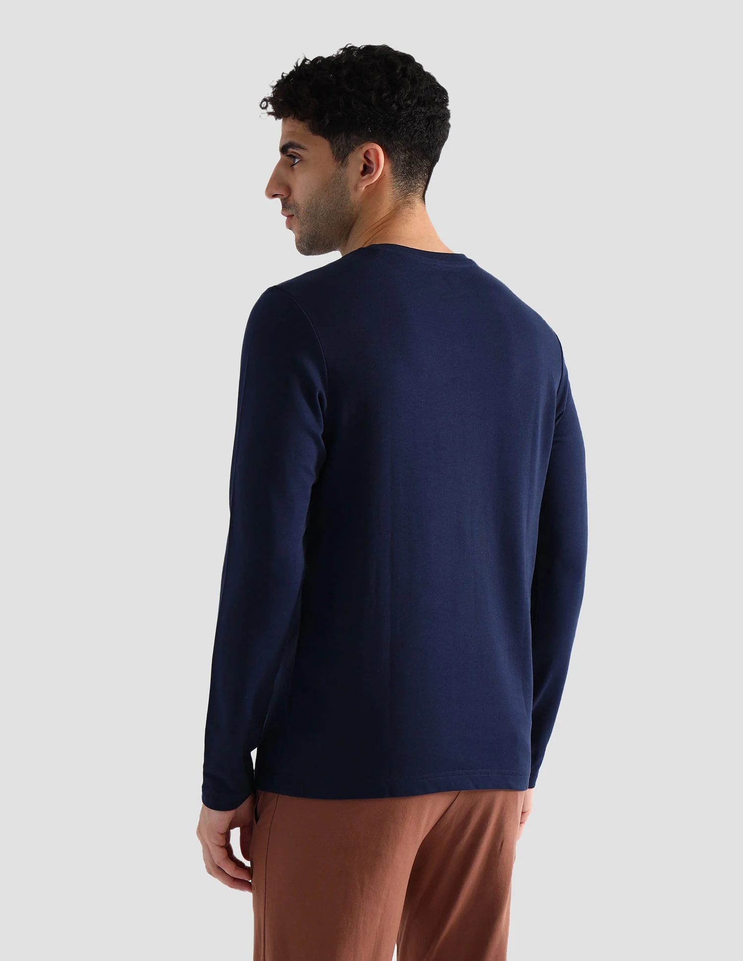 Round Neck Pure Cotton Lounge T-Shirt - Image 5
