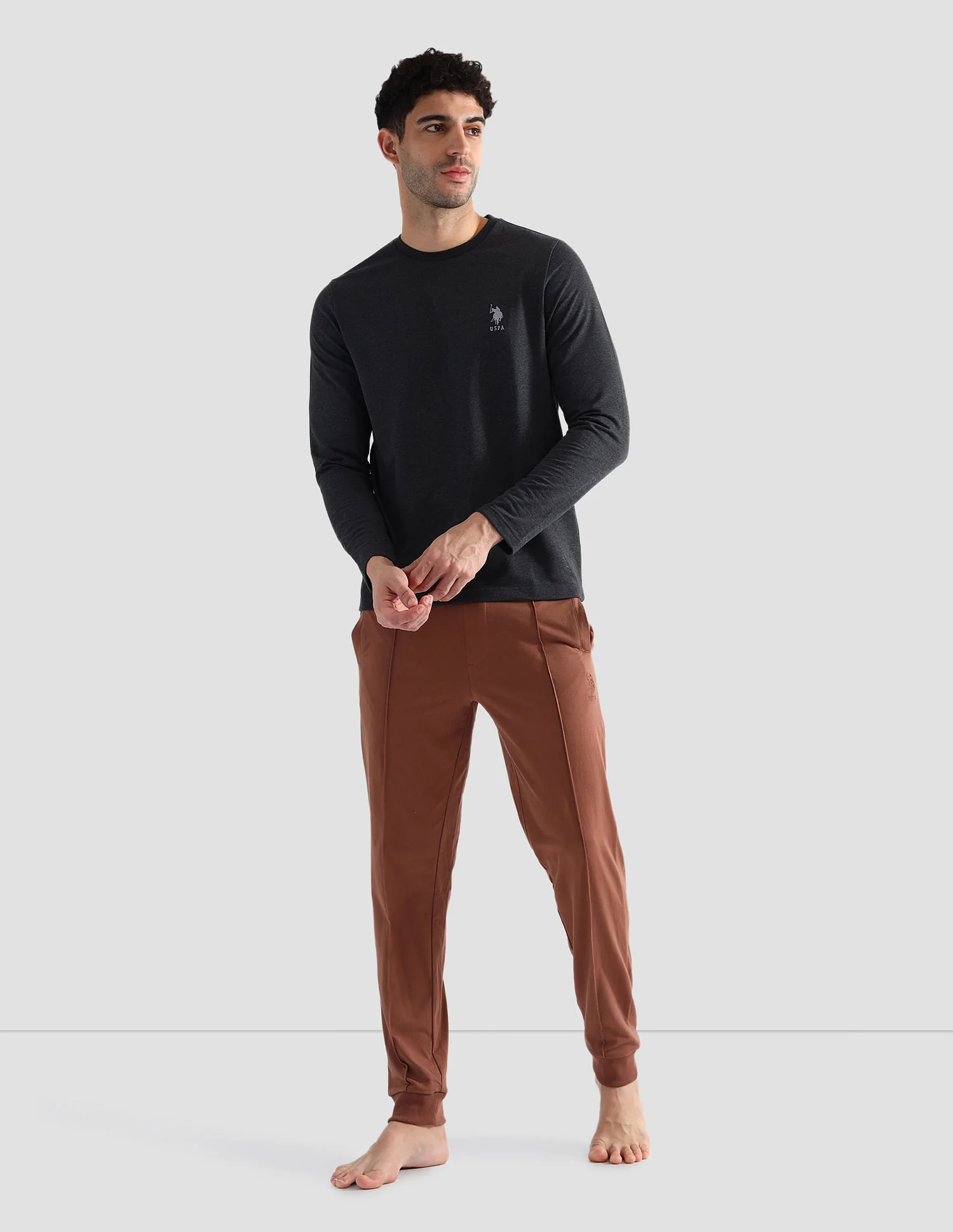 Round Neck Pure Cotton Lounge T-Shirt - Image 3
