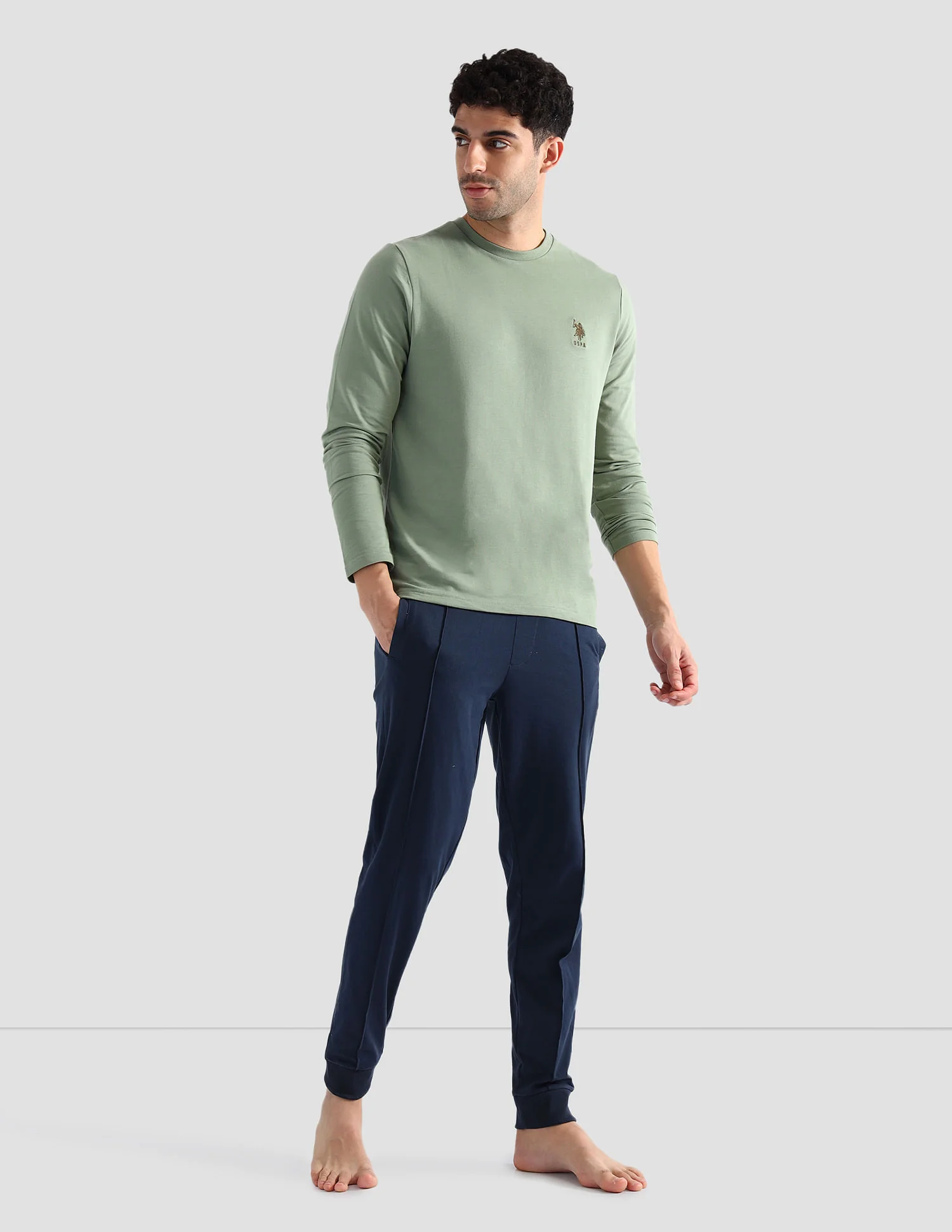 Round Neck Pure Cotton Lounge T-Shirt - Image 3