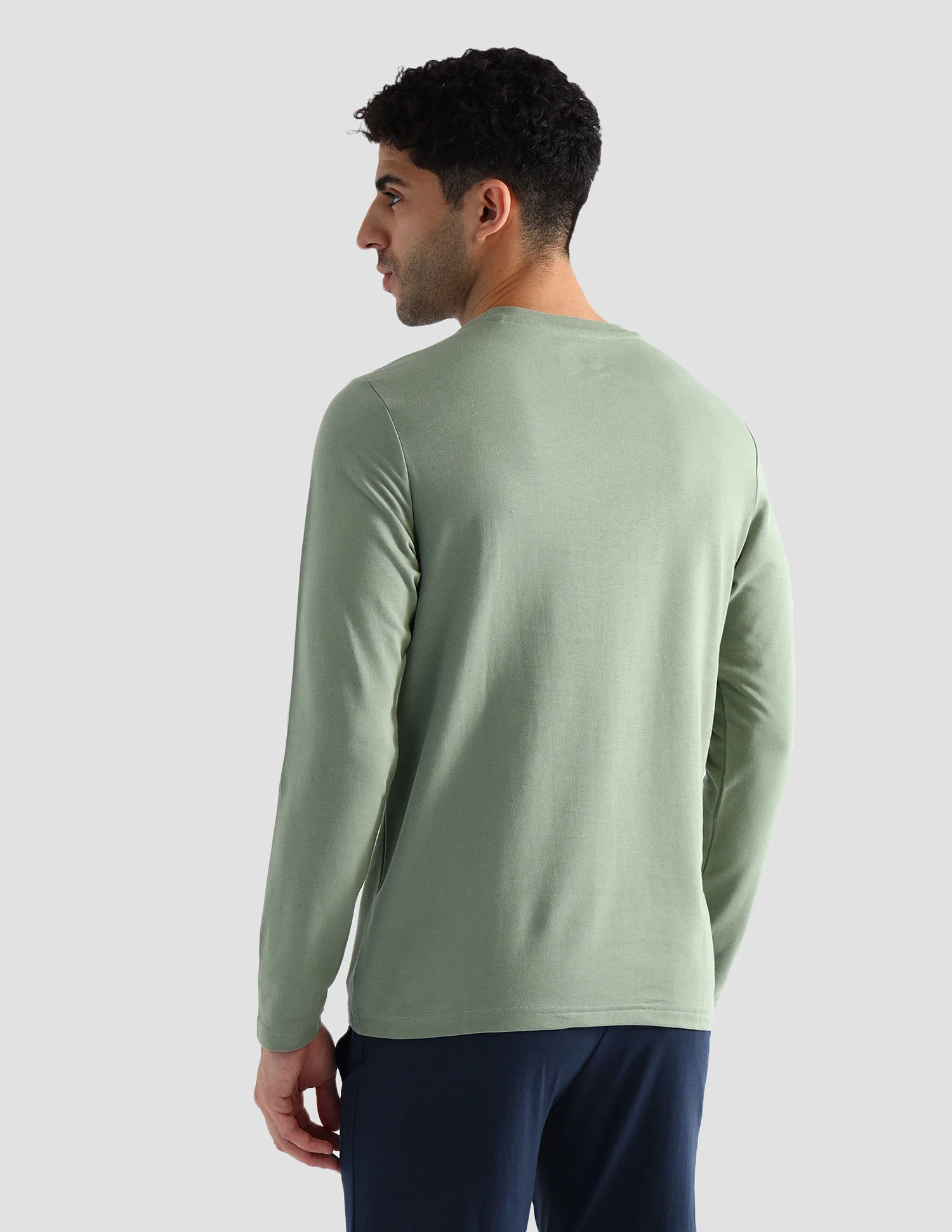 Round Neck Pure Cotton Lounge T-Shirt - Image 5