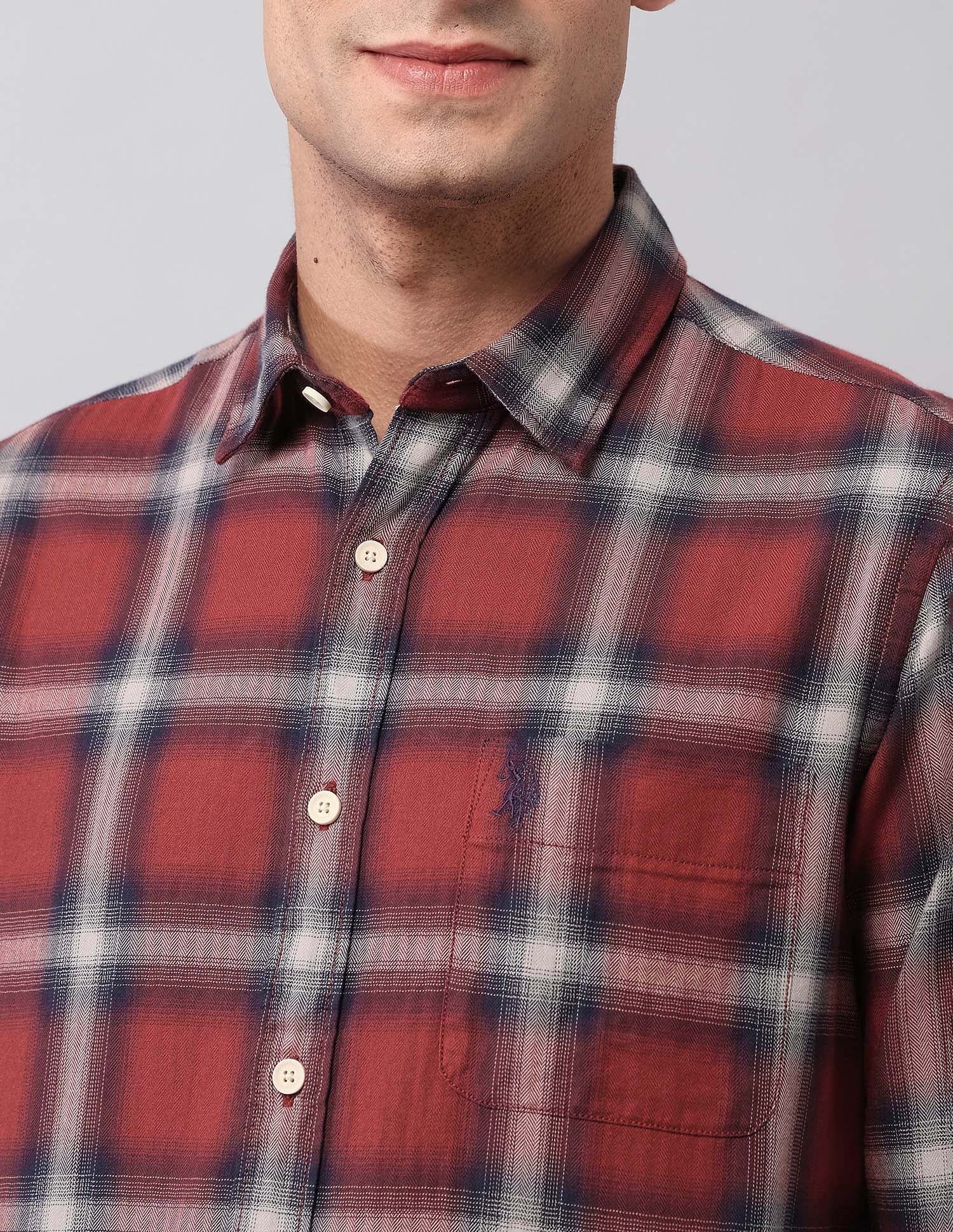 Pure Cotton Plaid Checked Shirt - Image 7