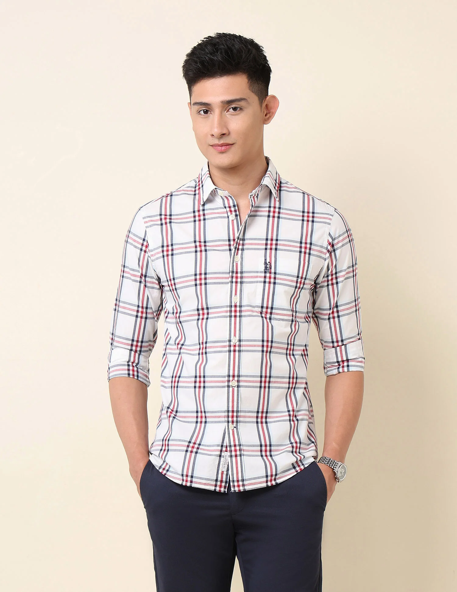 Pure Cotton Plaid Checked Shirt