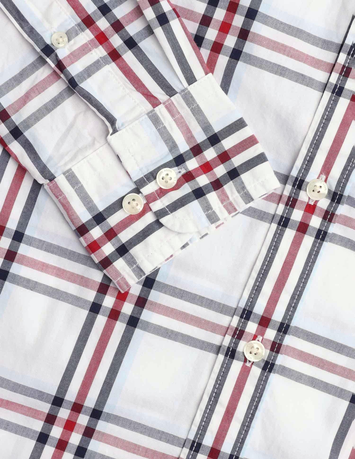 Pure Cotton Plaid Checked Shirt - Image 8