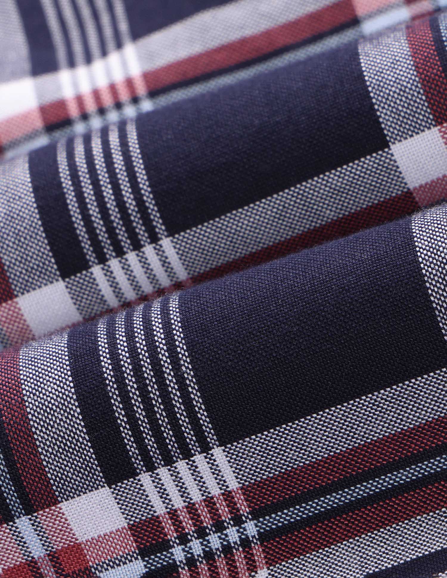Pure Cotton Plaid Checked Shirt - Image 2