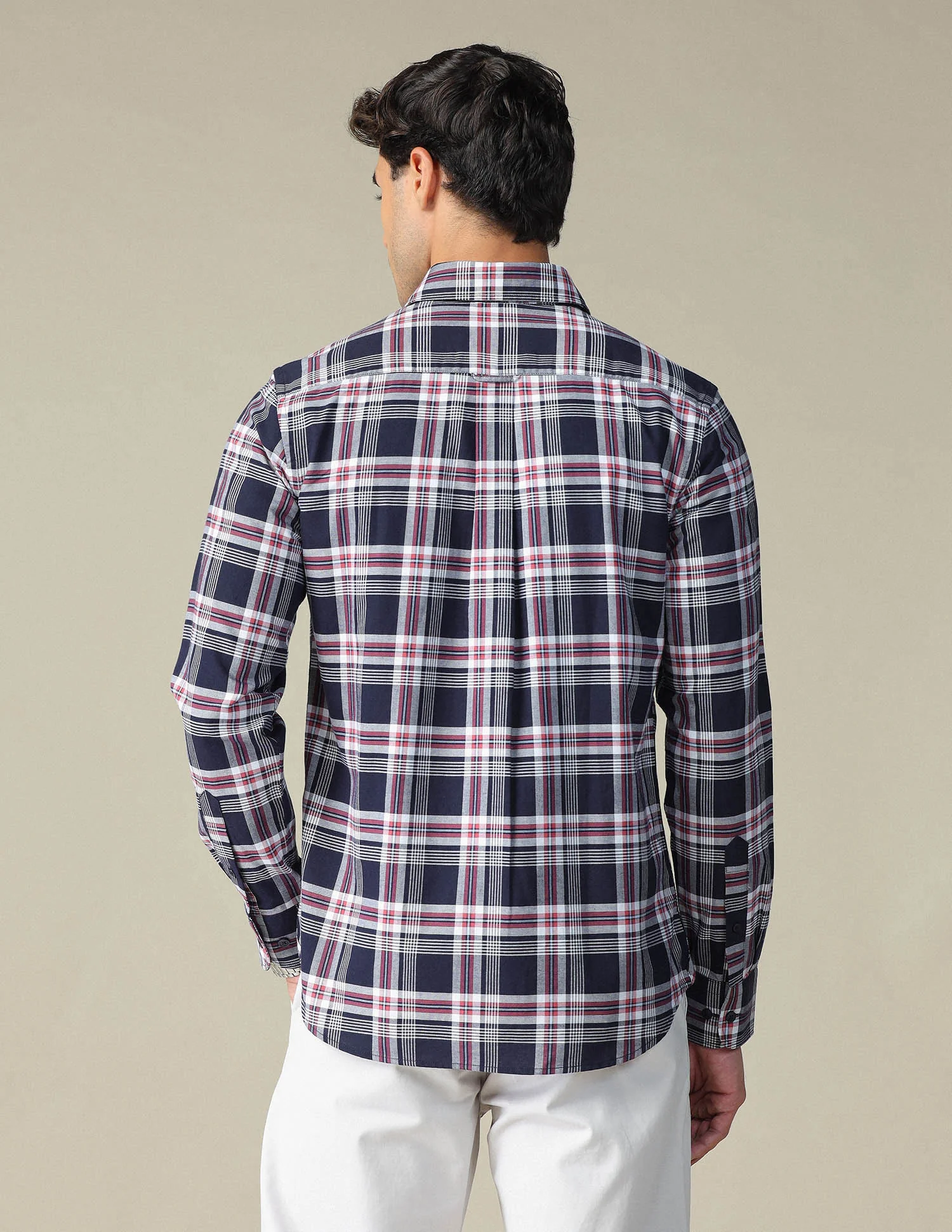Pure Cotton Plaid Checked Shirt - Image 5