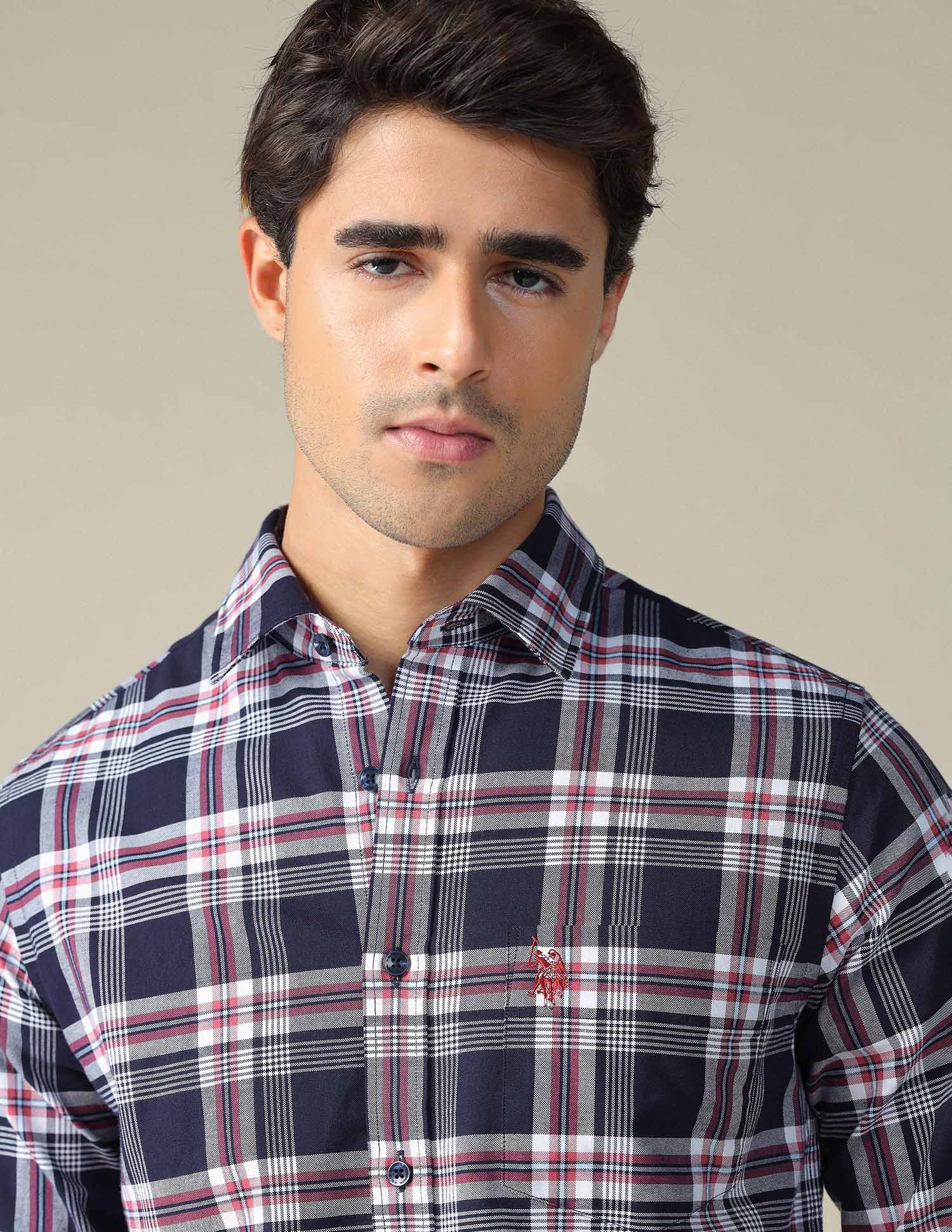 Pure Cotton Plaid Checked Shirt - Image 7