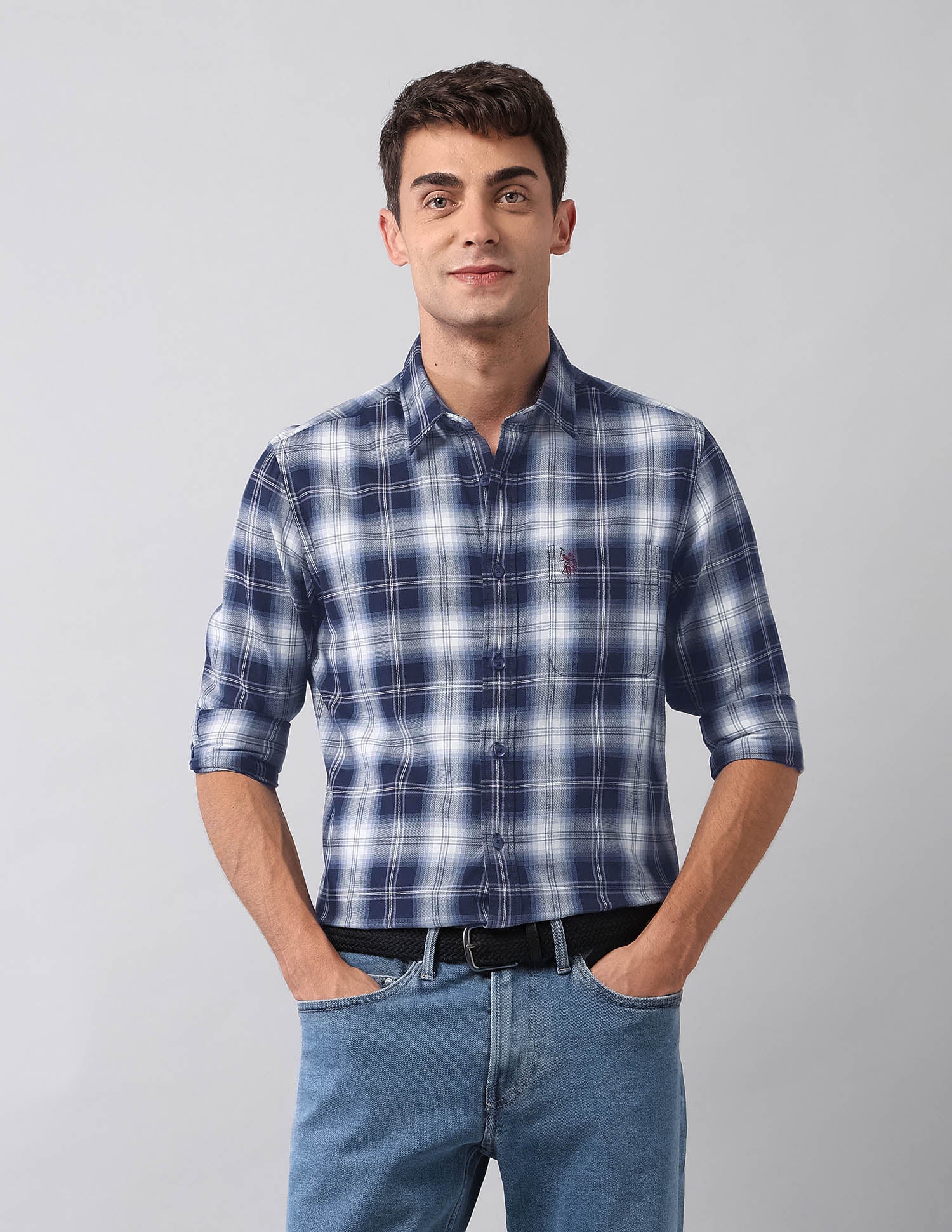Pure Cotton Plaid Checked Shirt