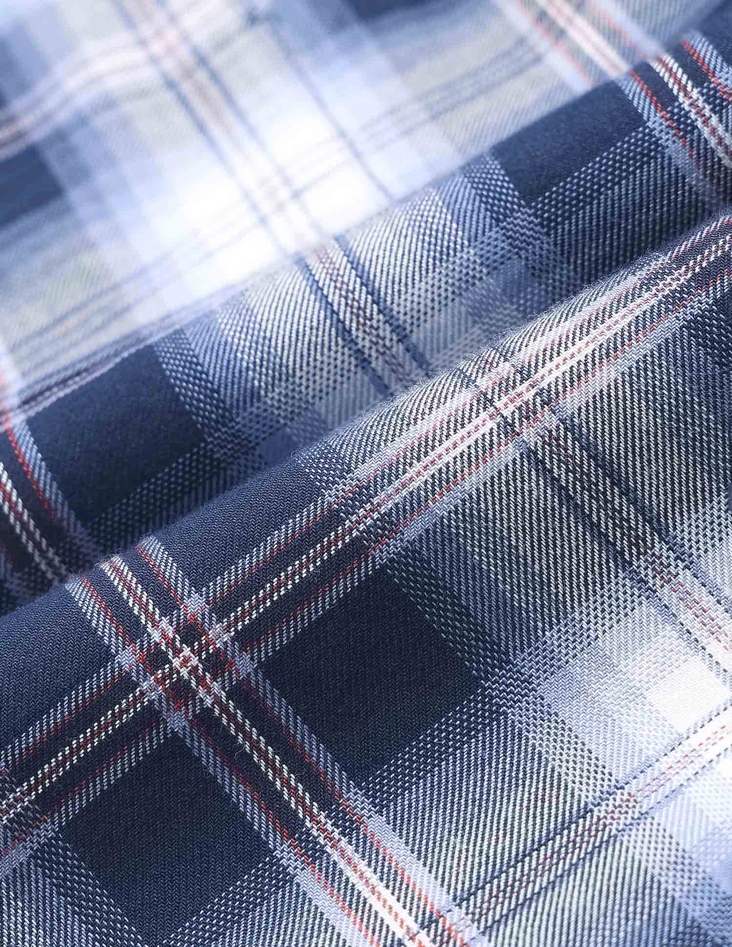 Pure Cotton Plaid Checked Shirt - Image 2