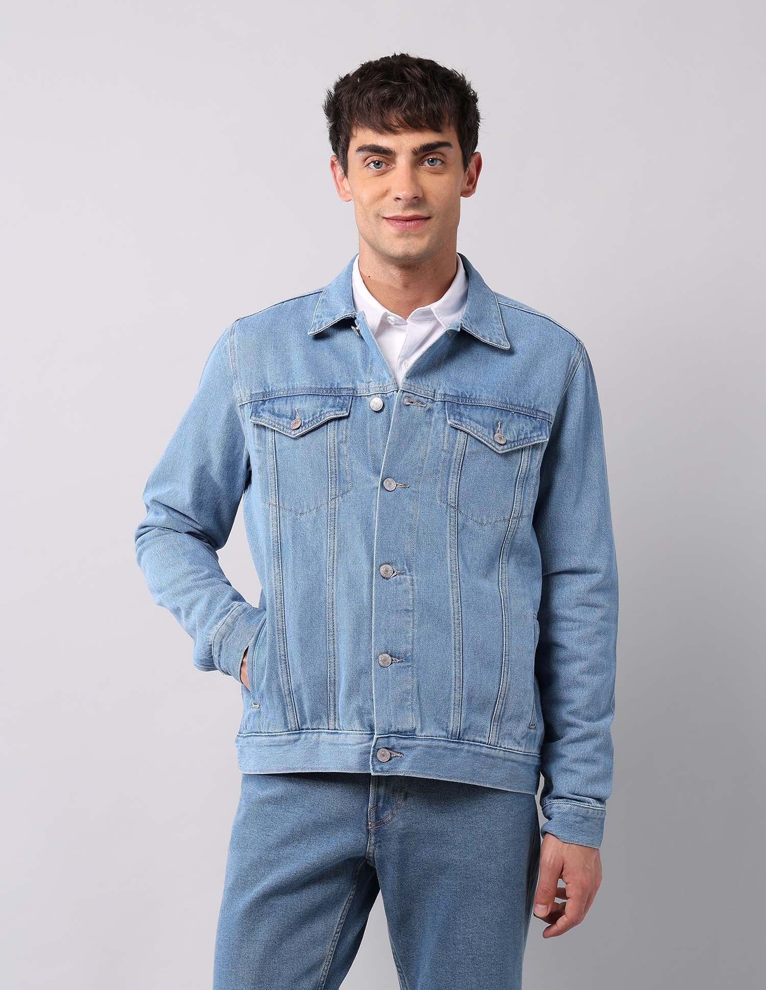 Pure Cotton Regular Fit Denim Jacket - Image 6