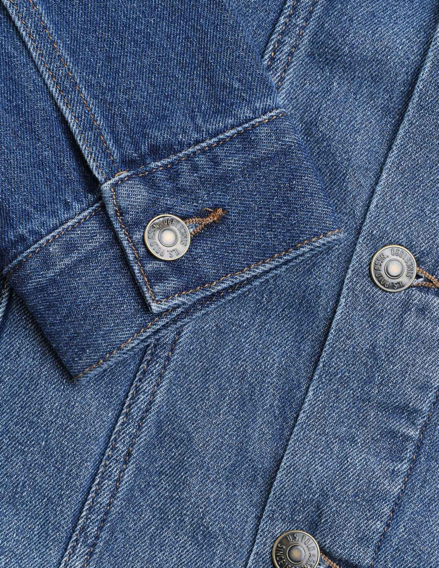 Pure Cotton Regular Fit Denim Jacket - Image 8